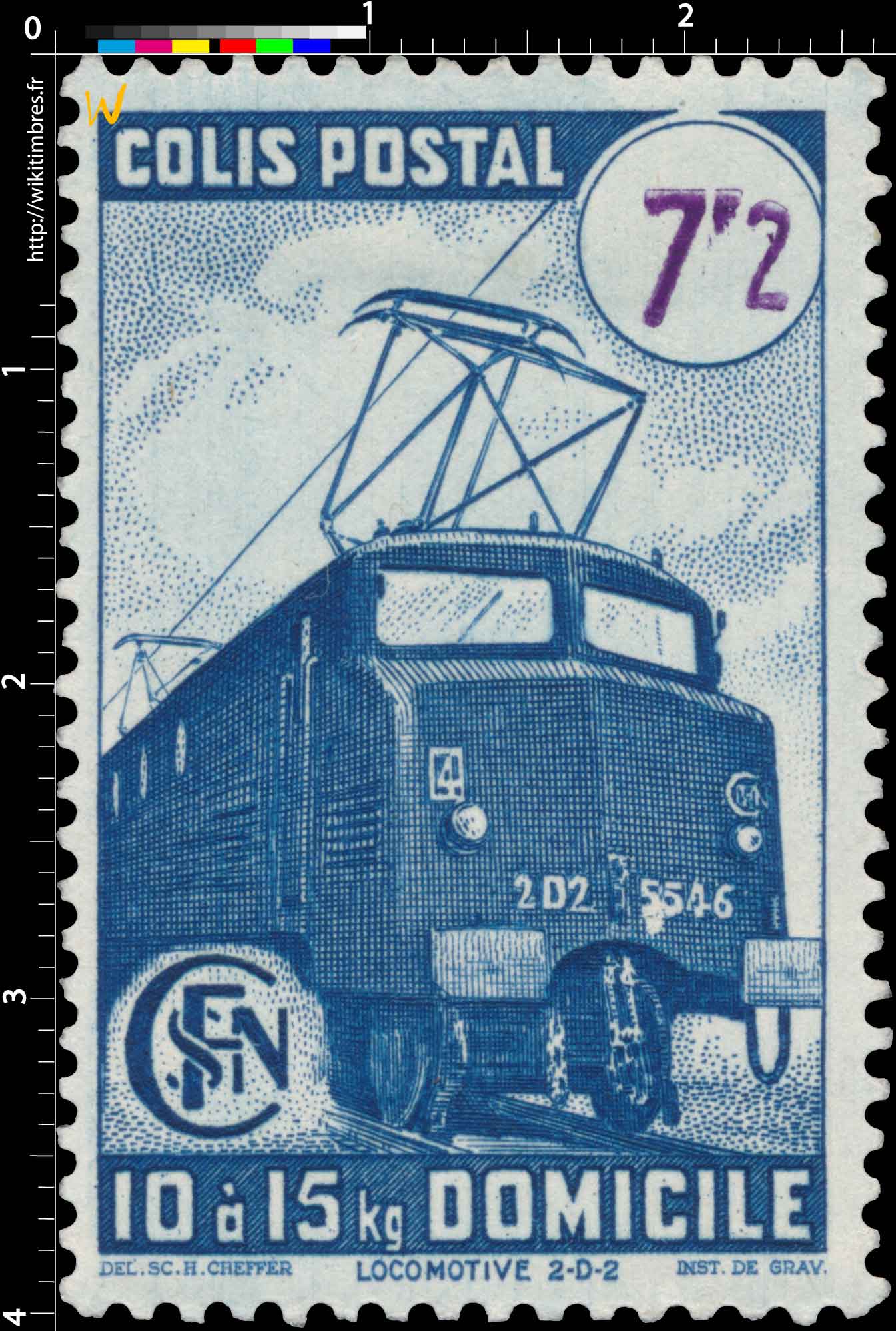 1945 COLIS POSTAL 10 à 15Kg domicile
