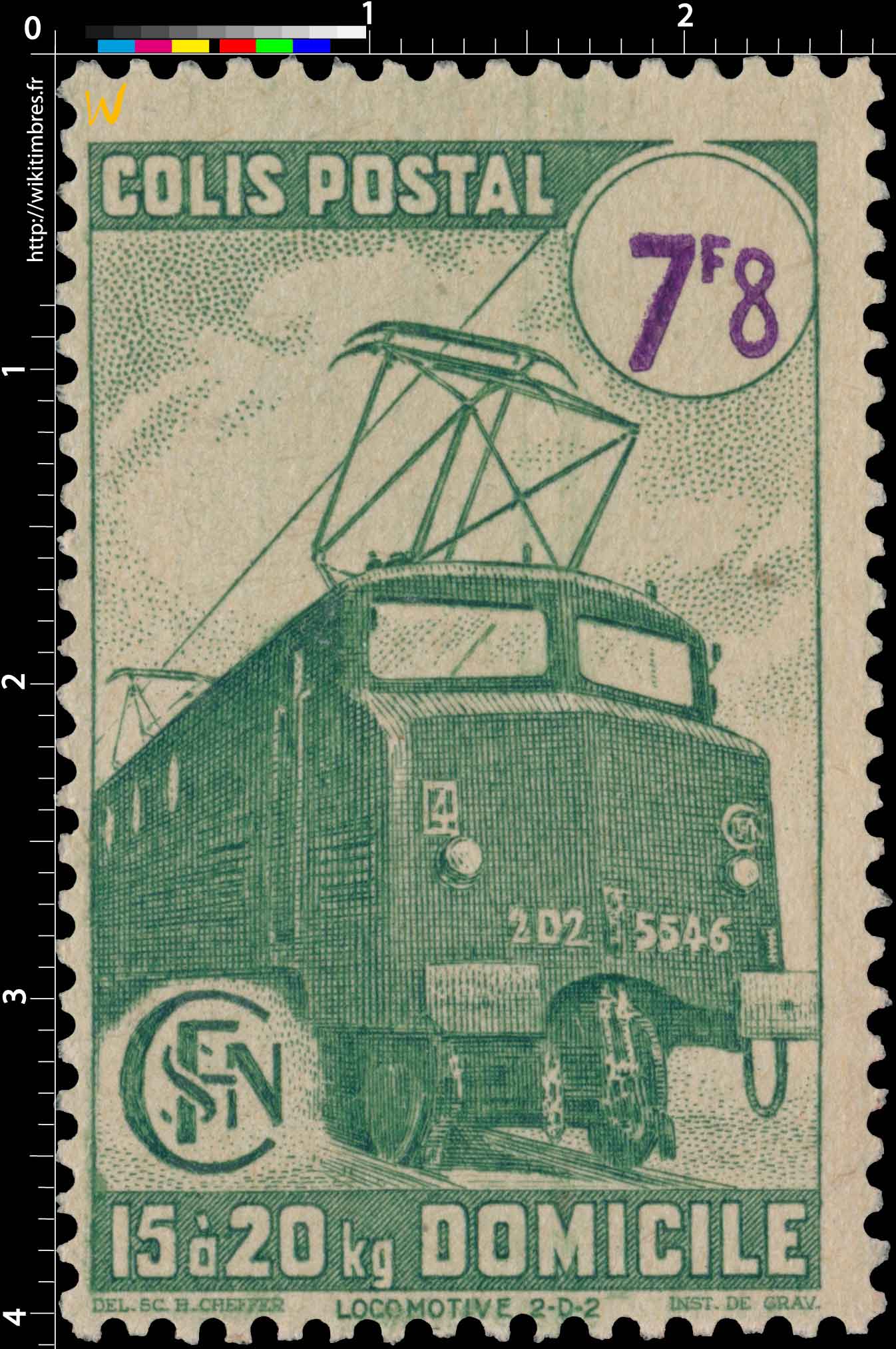 1945 COLIS POSTAL 15 à 20Kg domicile