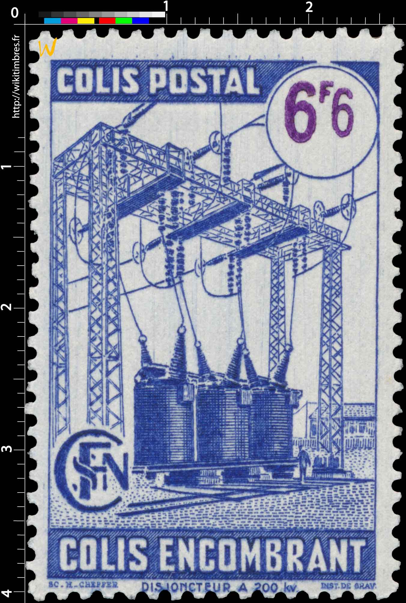 1945 COLIS POSTAL colis encombrant