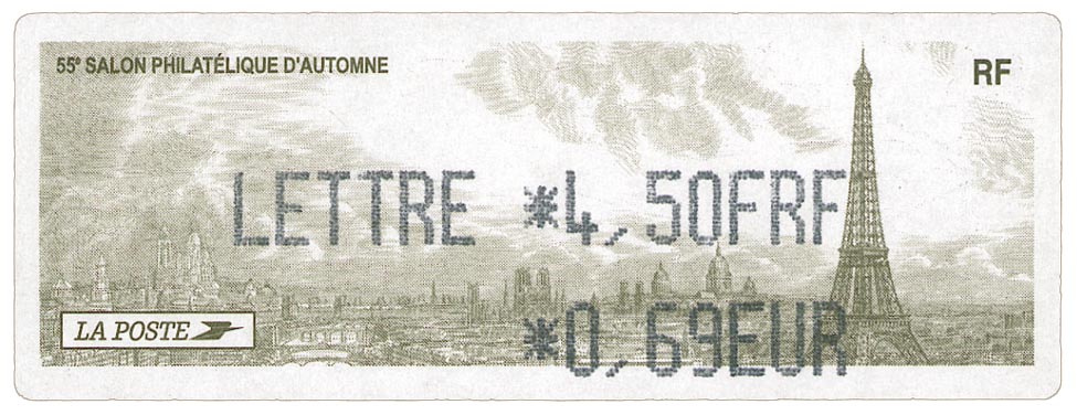 2001 55e SALON PHILATÉLIQUE D'AUTOMNE