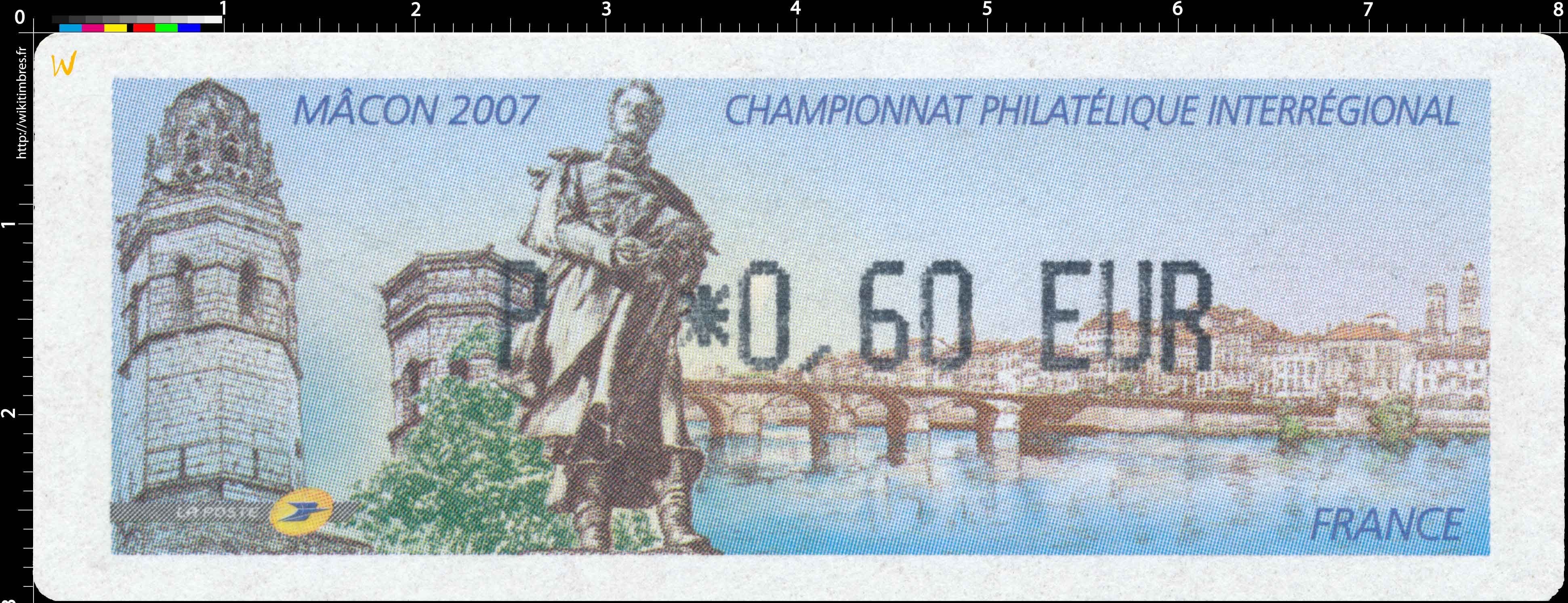 CHAMPIONNAT PHILATÉLIQUE INTERRÉGIONAL MÂCON 2007