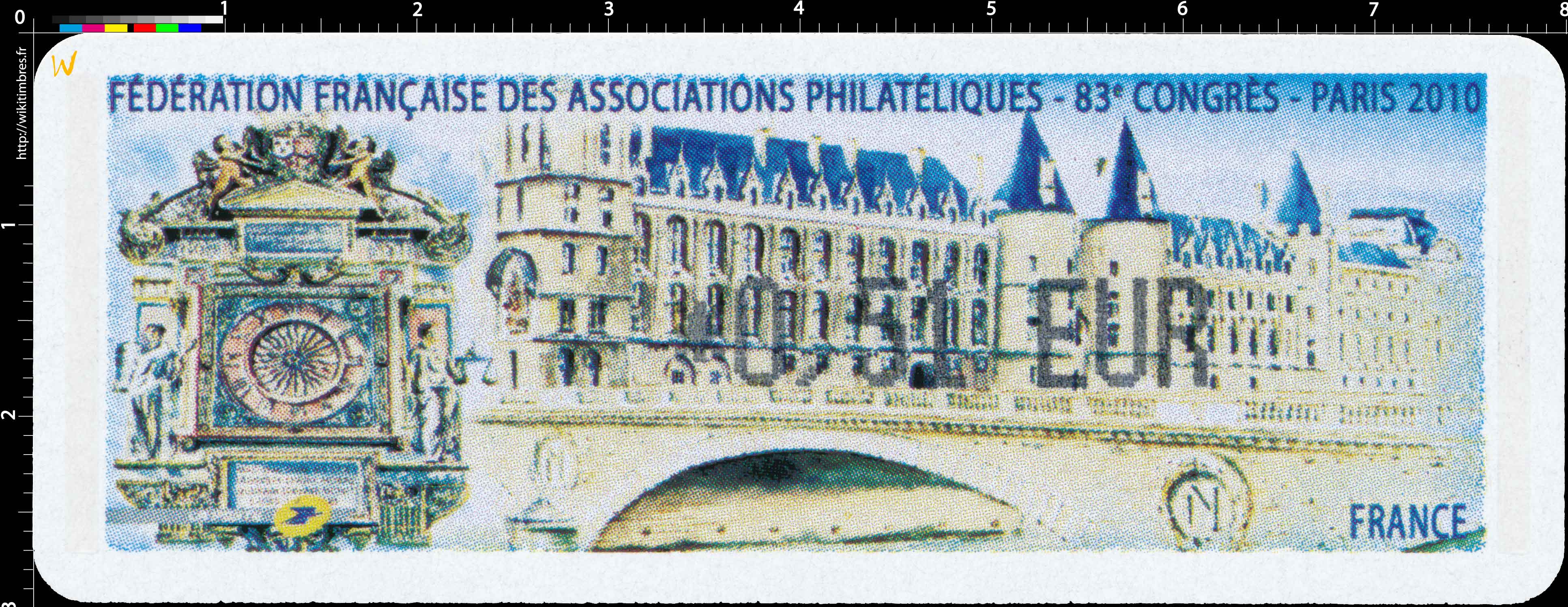 Fédération françaises des associations philatéliques 83e congrès Paris 2010