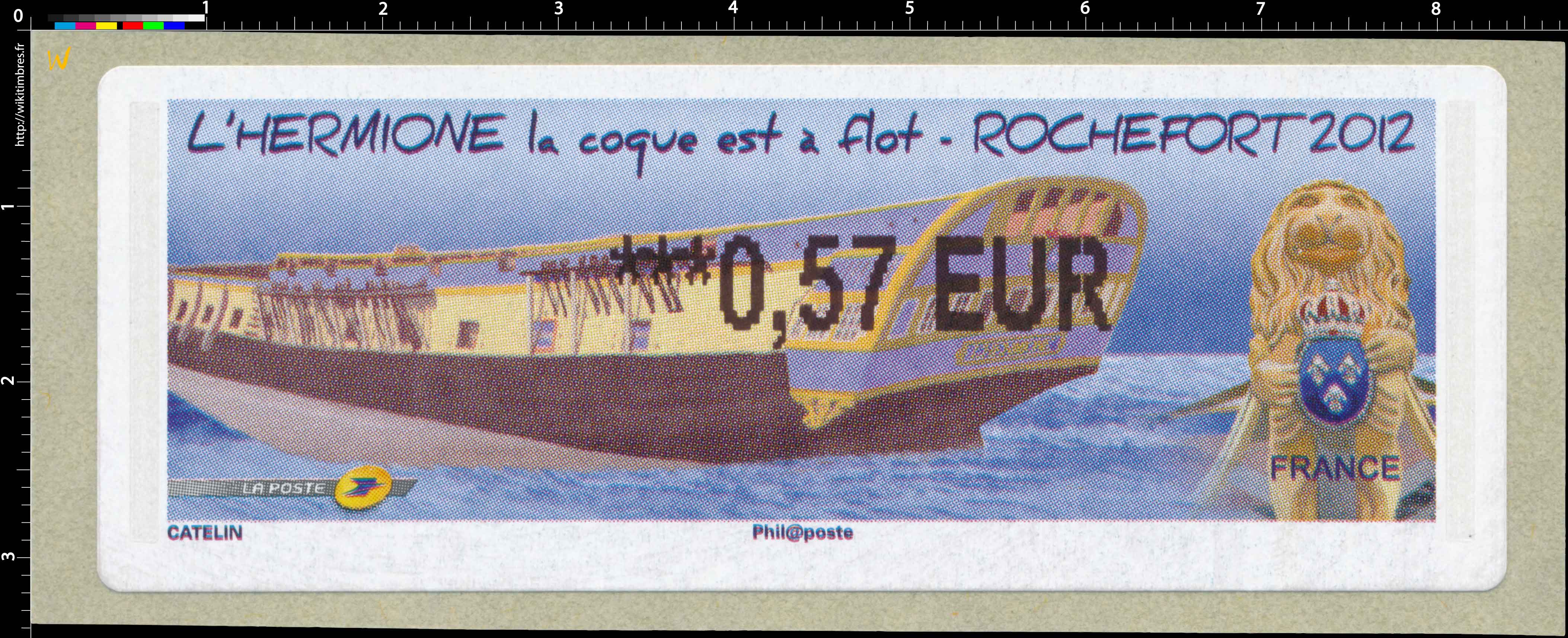 2012 LISA Hermione La coque est à flot Rochefort