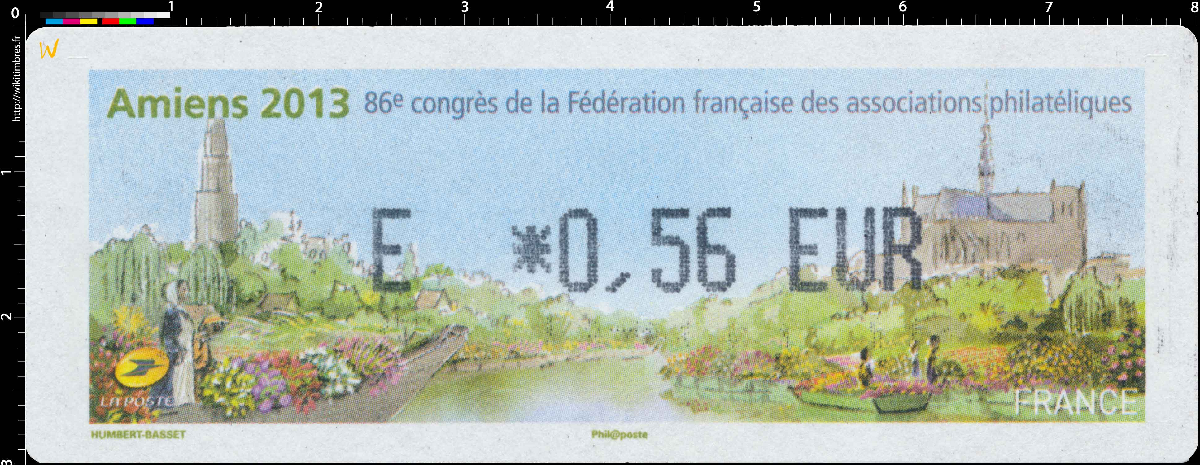 Amiens 2013 86e congrès de la Fédération française des associations philatéliques