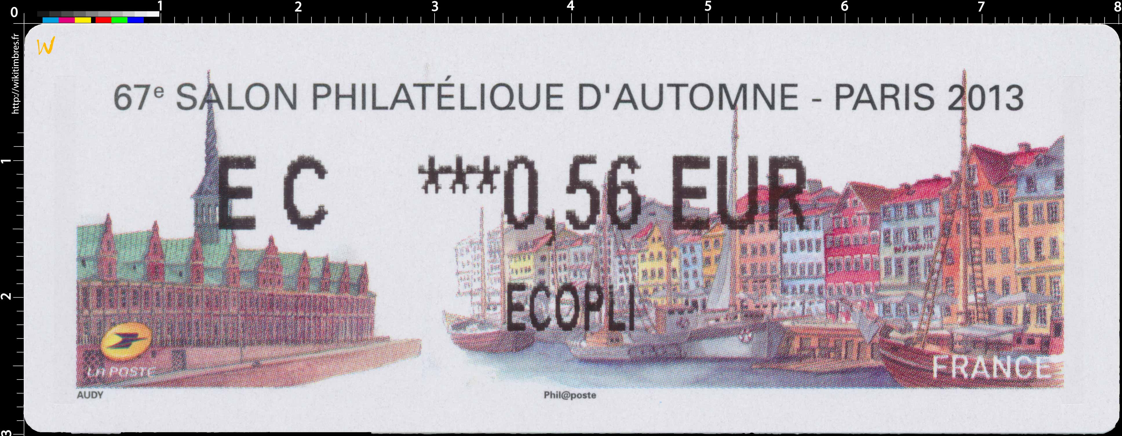 67e Salon philatélique d'automne - Paris 2013