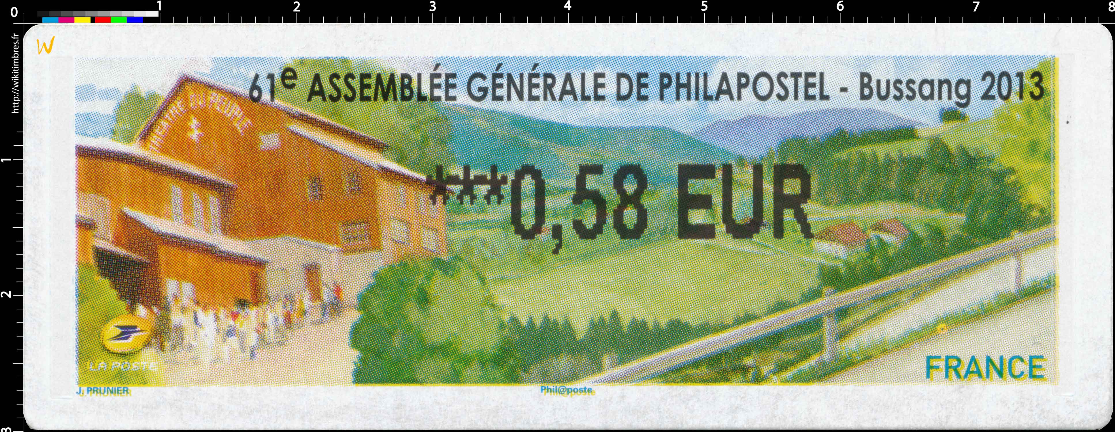 LISA 61e assemblée générale de Philapostel Bussang 2013