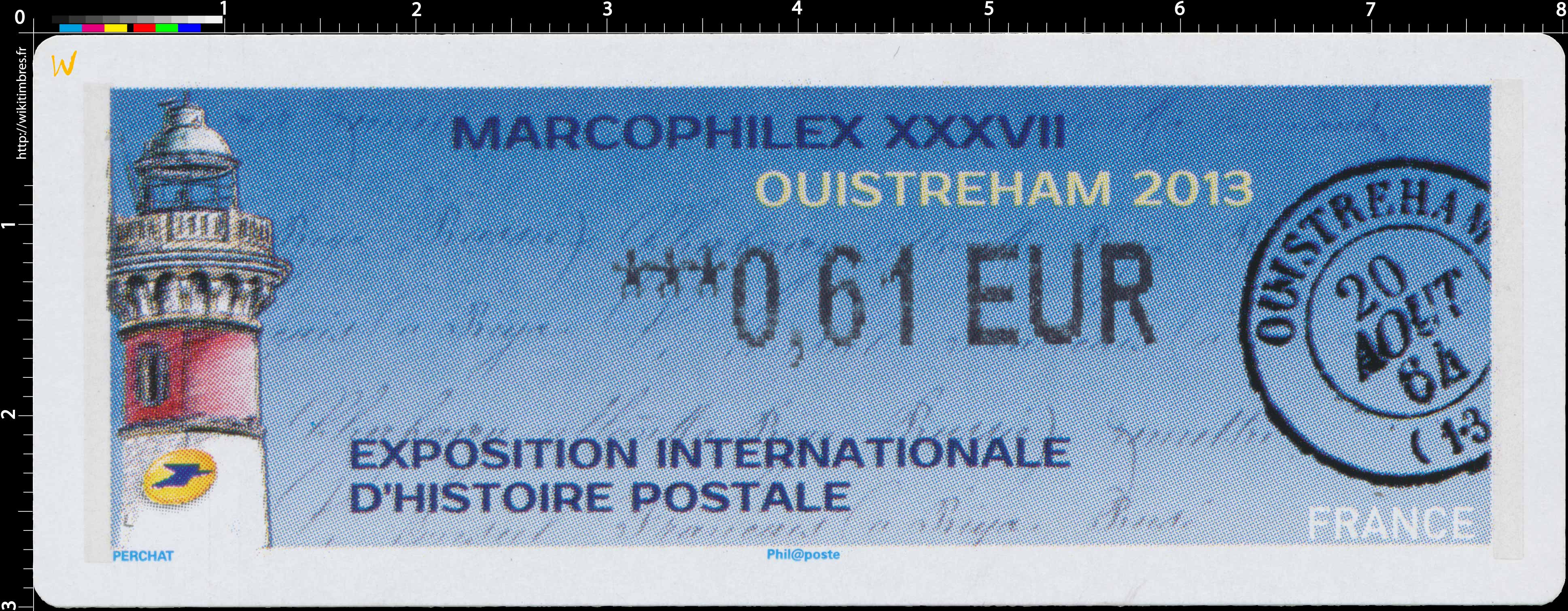 2013 LISA Marcophilex XXXVII à Ouistreham exposition internationale d'histoire postale