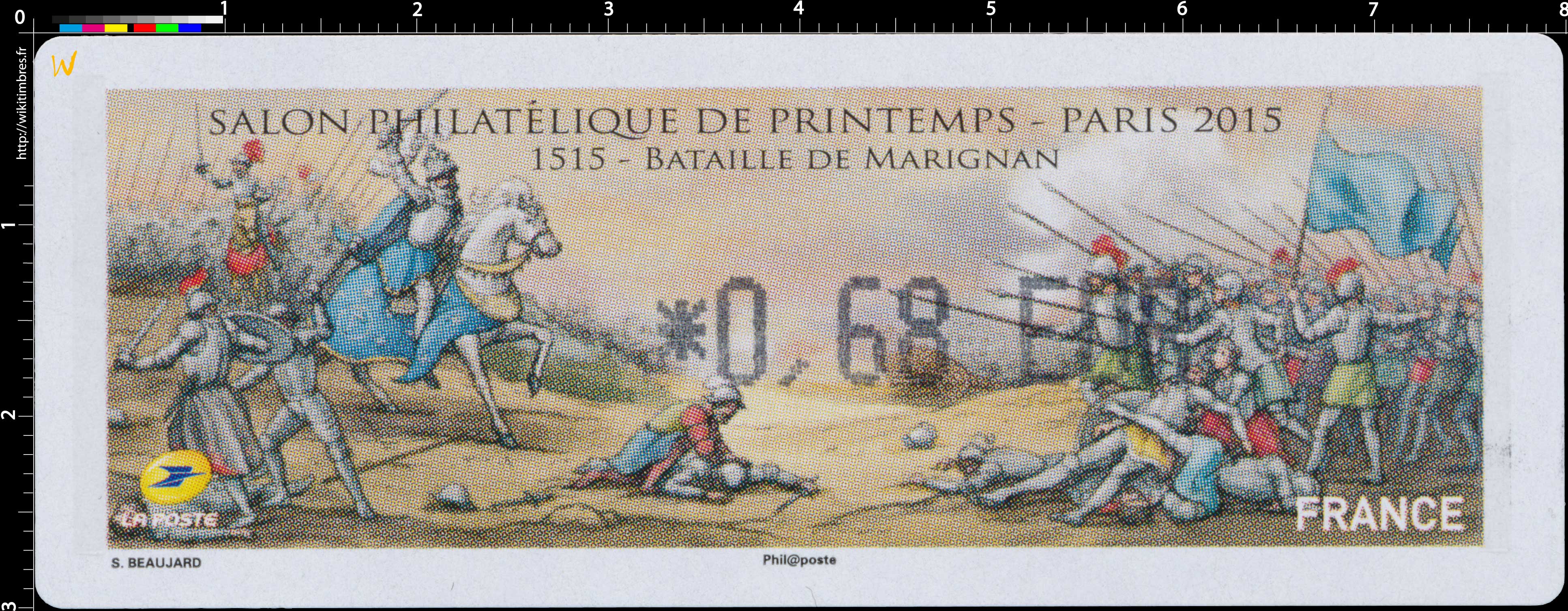 2015 Salon philatélique de printemps – PARIS – 1515 – BATAILLE DE MARIGNAN