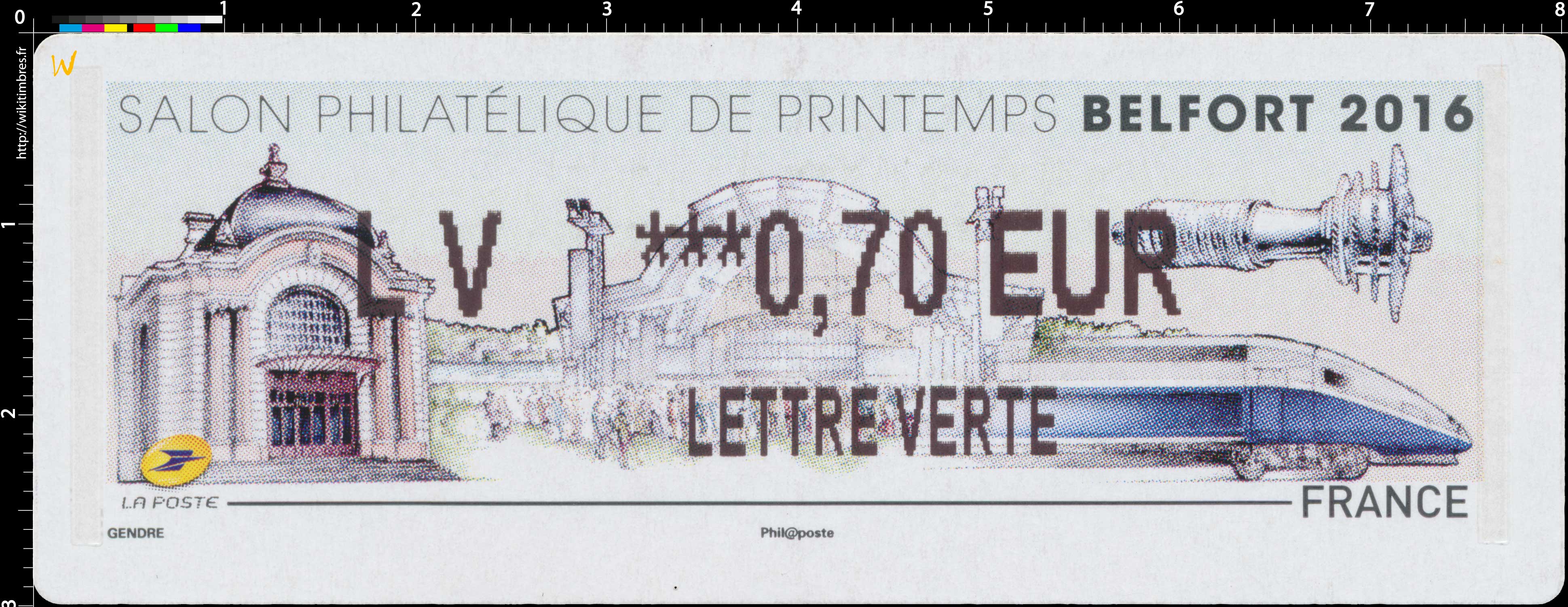 SALON PHILATELIQUE DE PRINTEMPS-BELFORT 2016