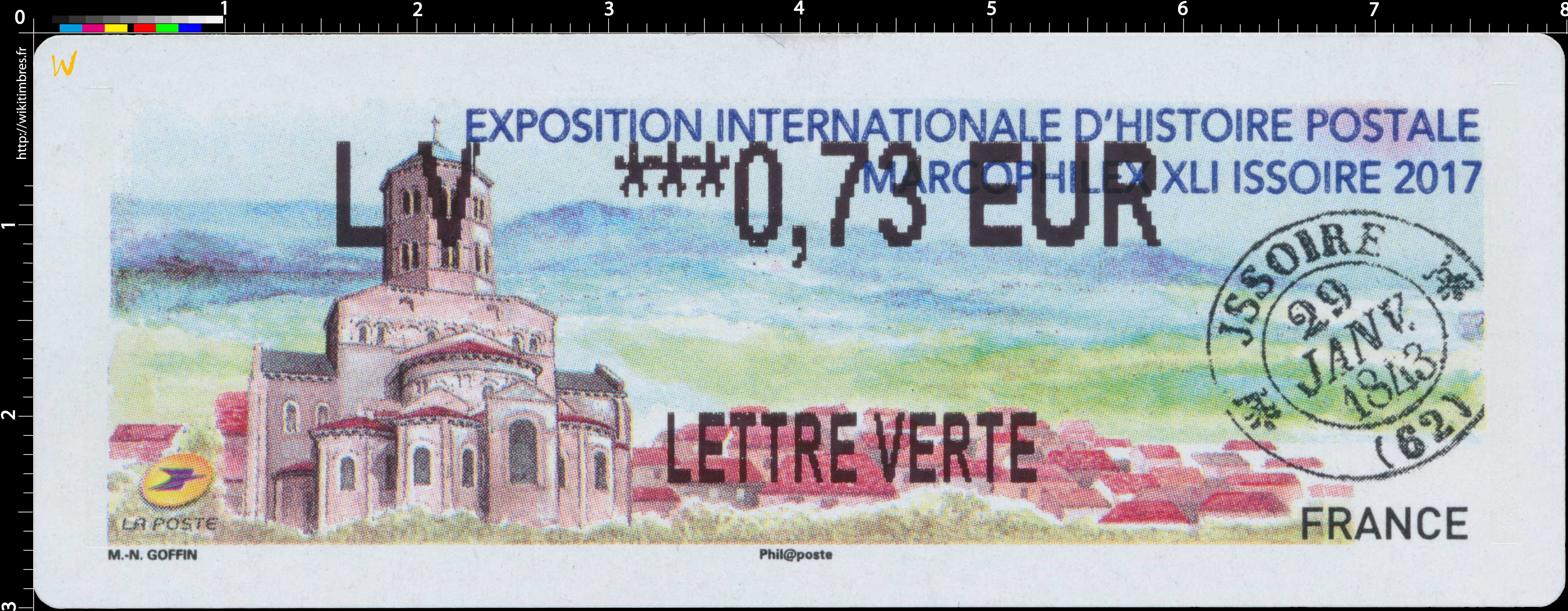 2017 Exposition internationale d'histoire postale - Marcophilex XLI Issoire 2017