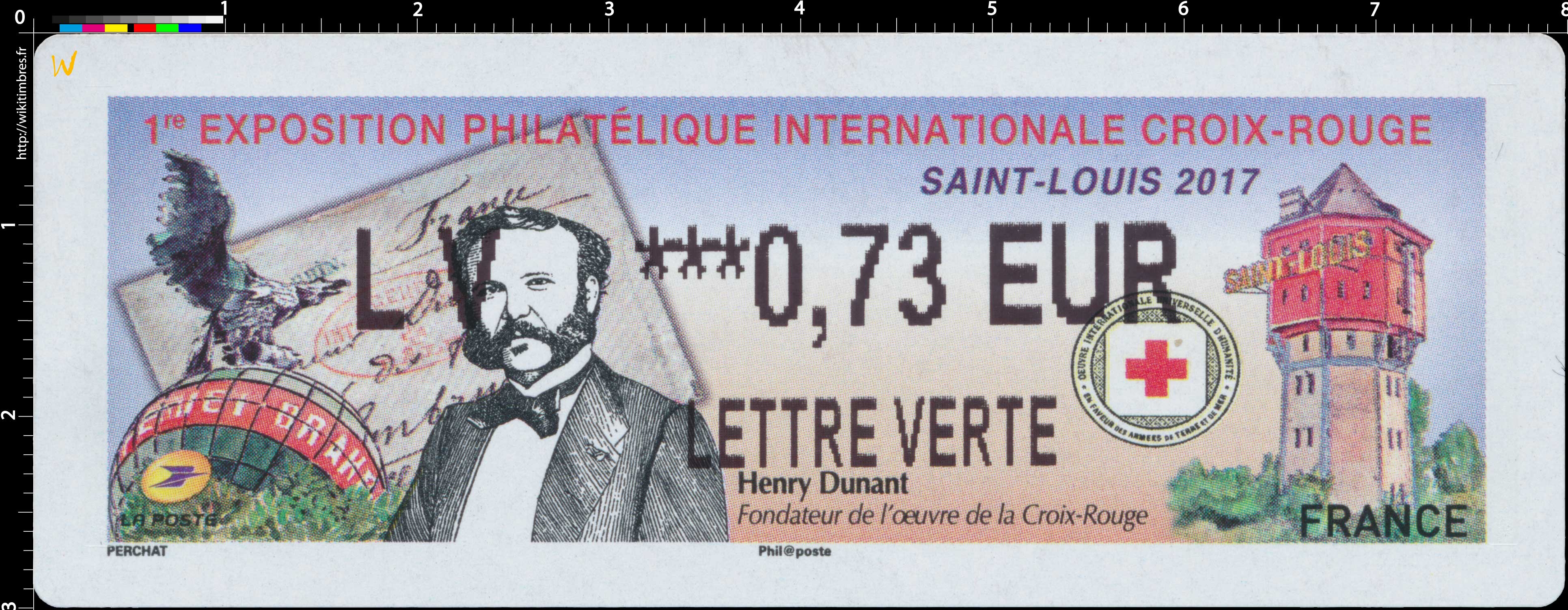 2017 Saint-Louis - 1ère Exposition philatélique internationale Croix-Rouge