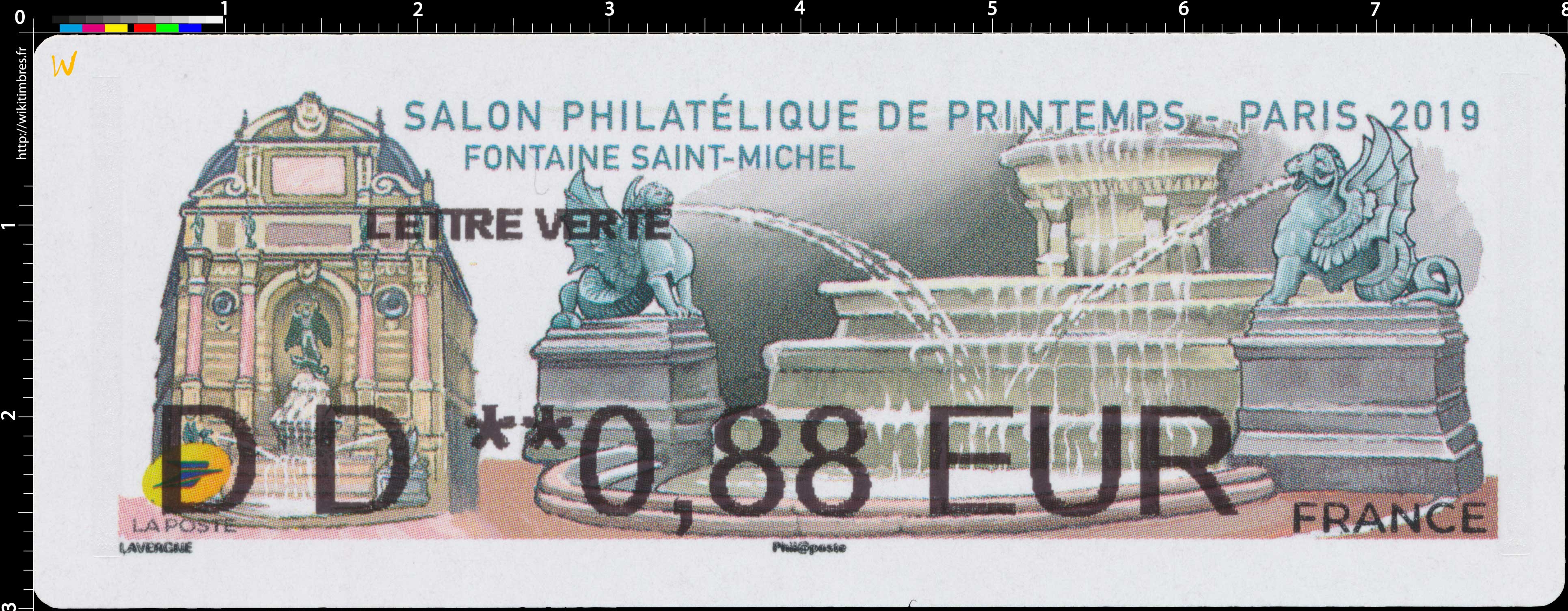 2019 Salon philatélique de printemps - Fontaine Saint-Michel - Paris