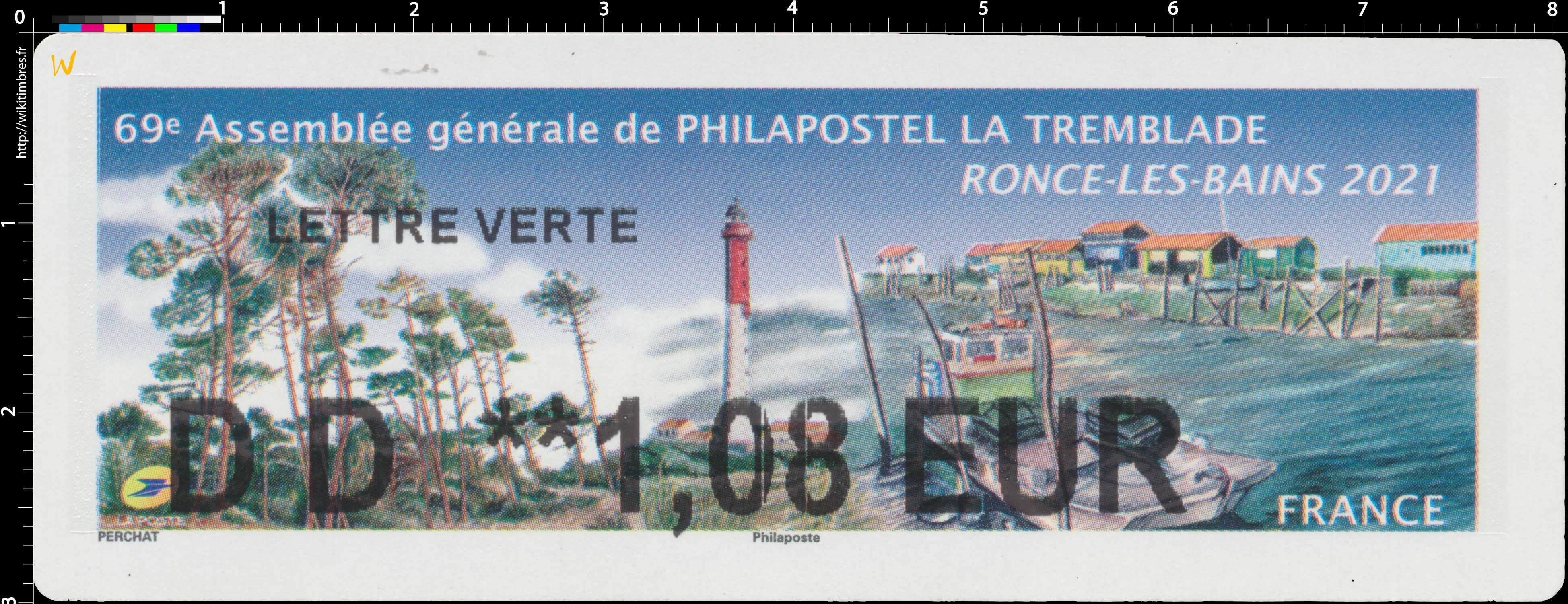 2021 69e ASSEMBLÉE GÉNÉRALE DE PHILAPOSTEL LA TREMBLADE - RONCE-LES-BAINS 2021