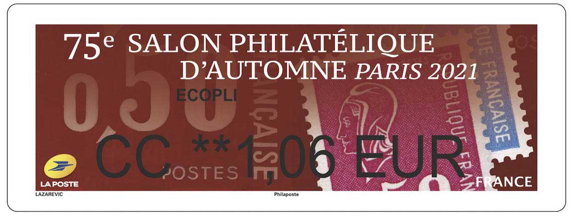 2021 75e SALON PHILATÉLIQUE D’AUTOMNE - PARIS