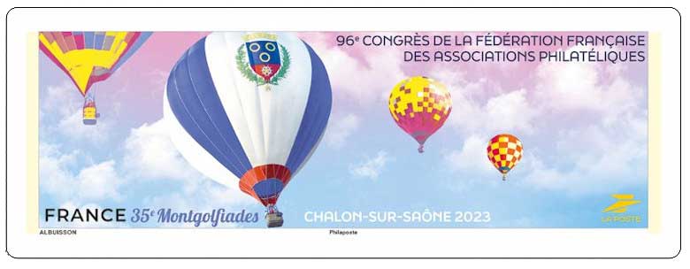 2023 96e congrès de la Fédération Française des Associations Philatéliques CHALON-SUR-SAÔNE