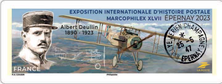 2023 EXPOSITION INTERNATIONALE D'HISTOIRE POSTALE MARCOPHILEX XLVII ÉPERNAY 2023