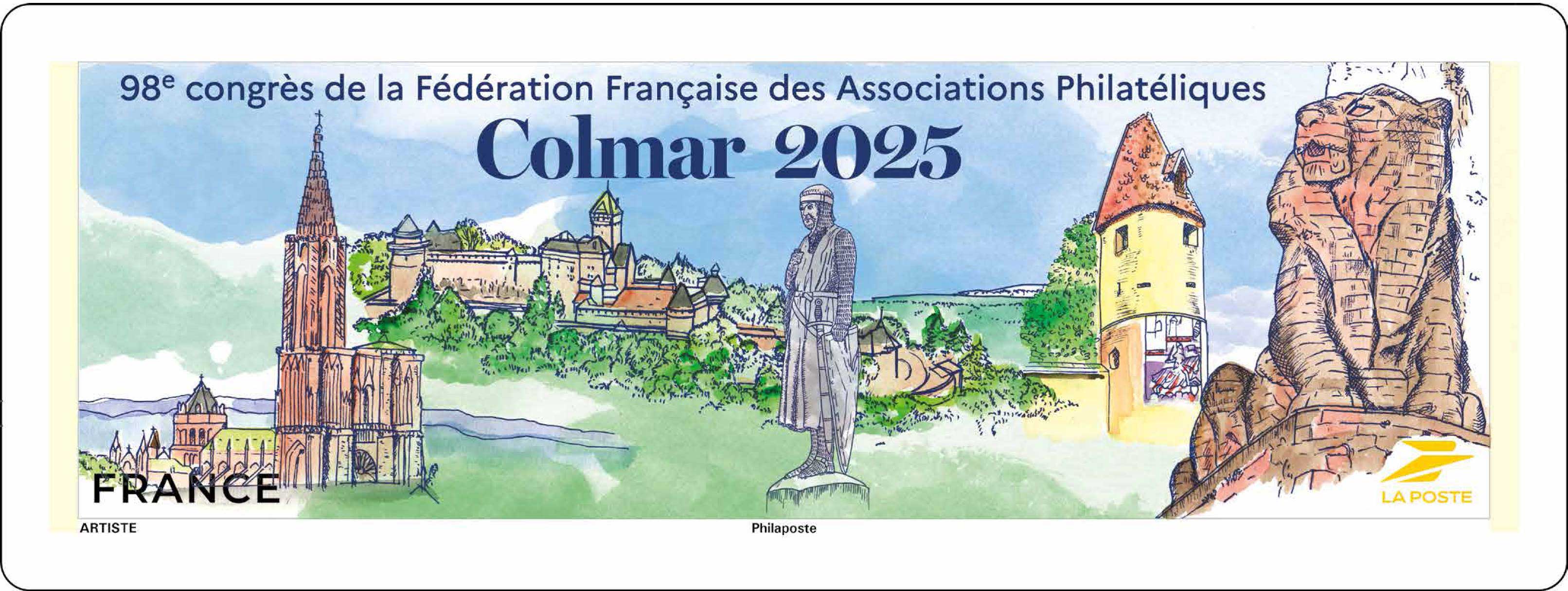 2025 COLMAR 98e CONGRÈS DE LA FÉDÉRATION DES ASSOCIATIONS PHILATÉLIQUES
