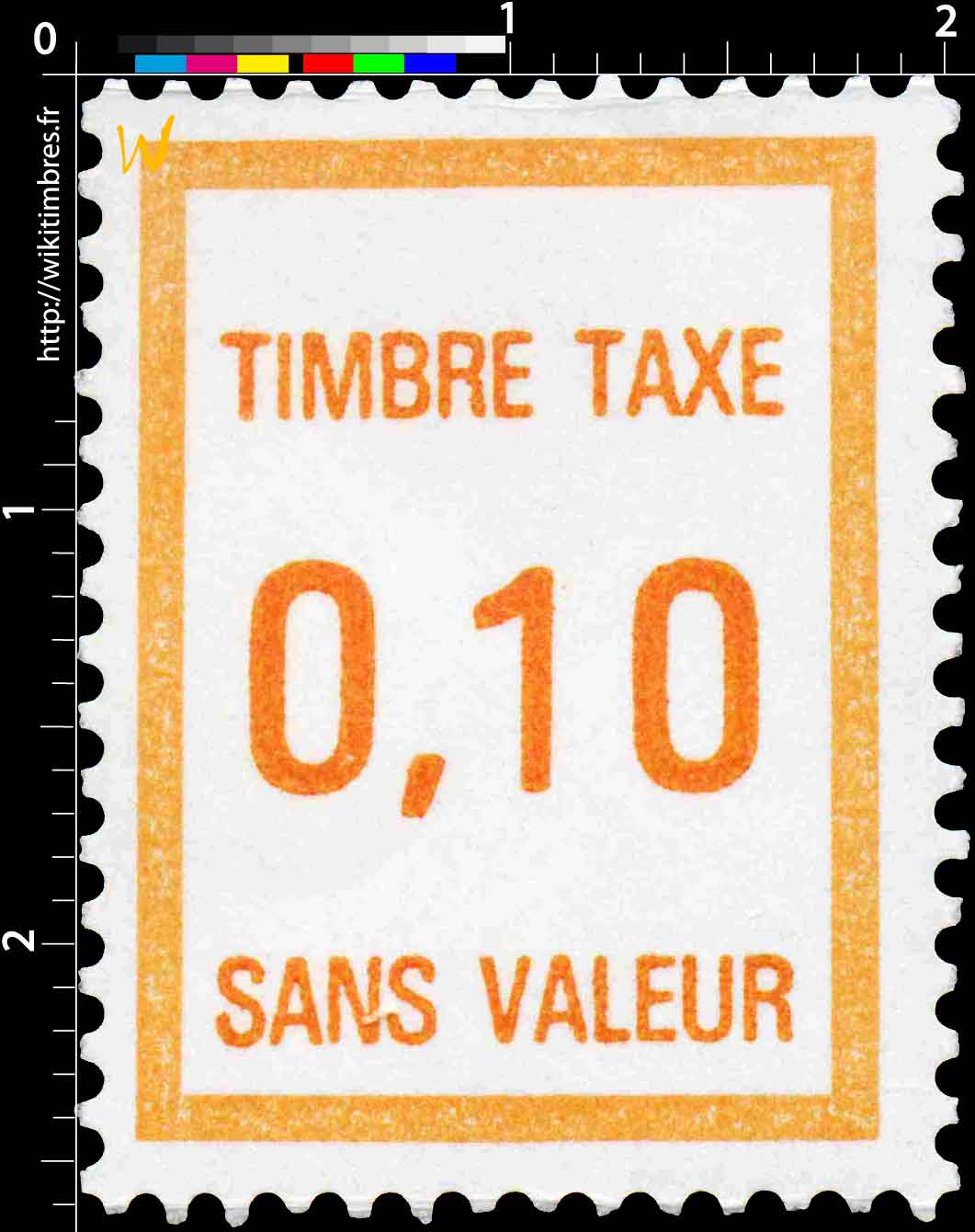 TIMBRE TAXE SANS VALEUR