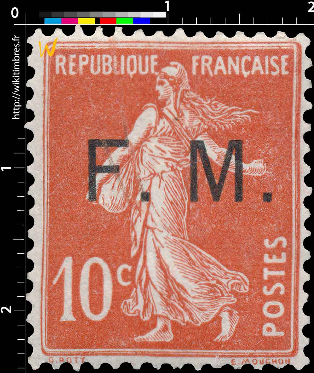 1907 Sans légende particulière - type semeuse camée surchargé