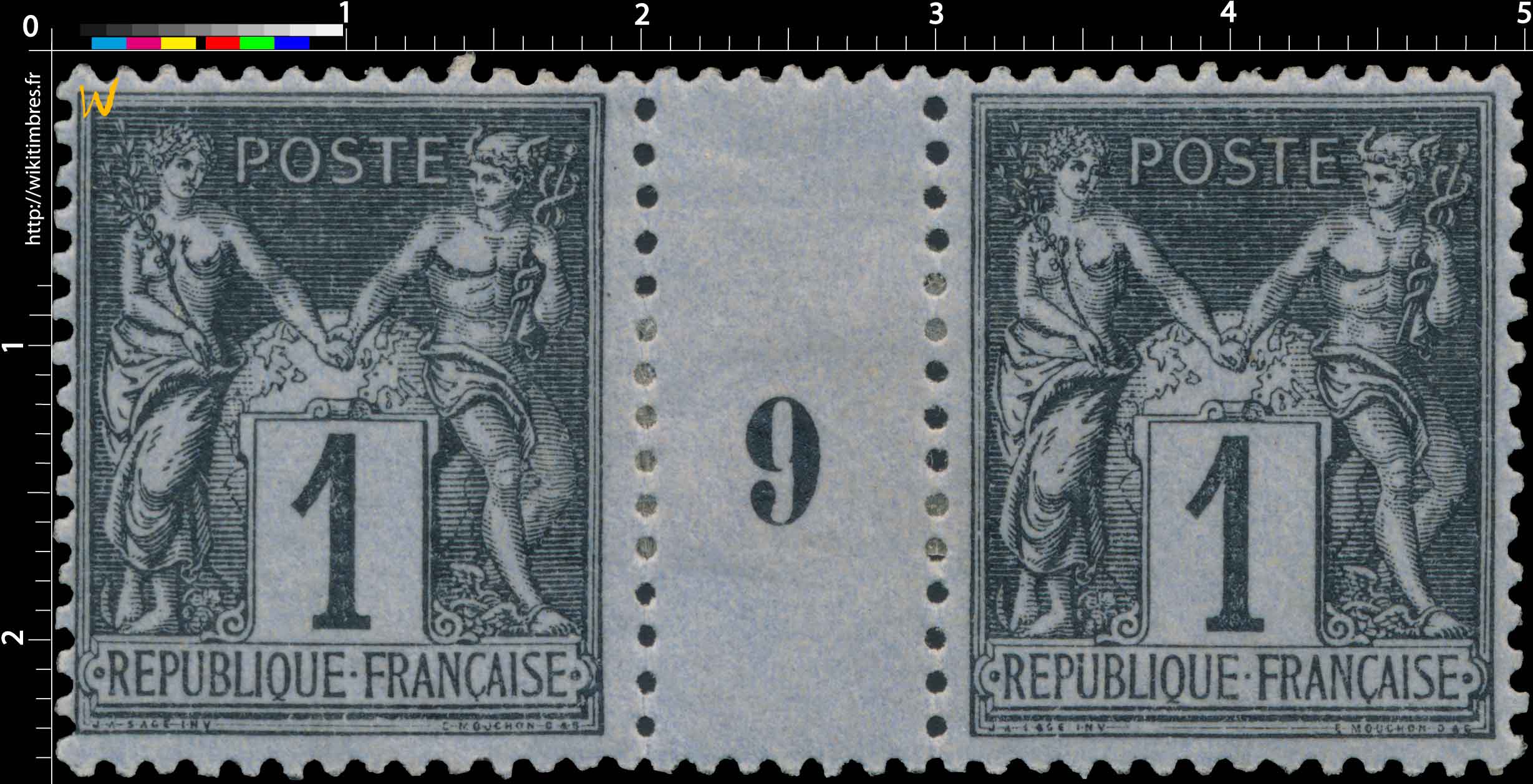 1877 Sans légende particulière - type sage 