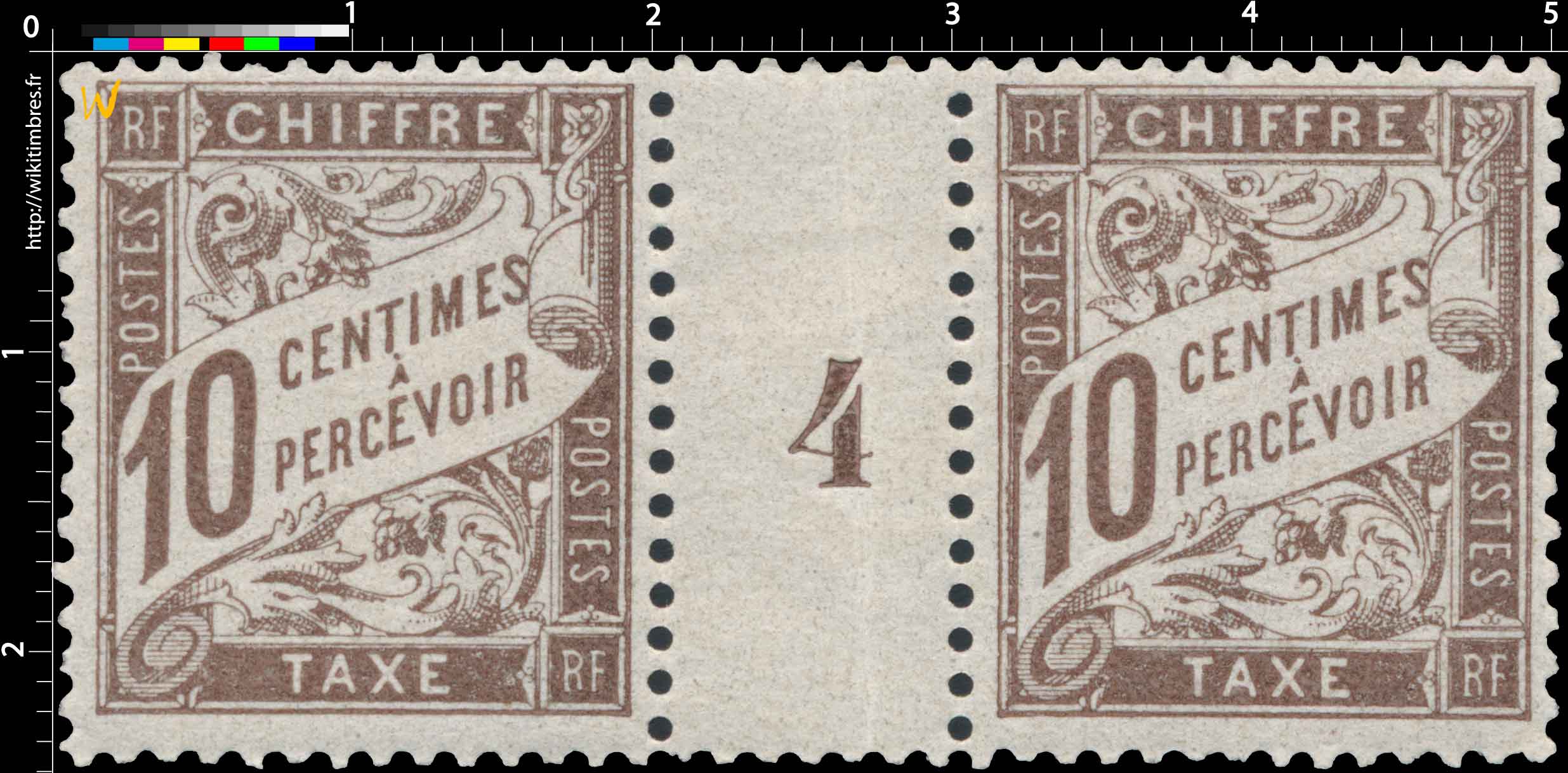 1893 CHIFFRE TAXE A PERCEVOIR
