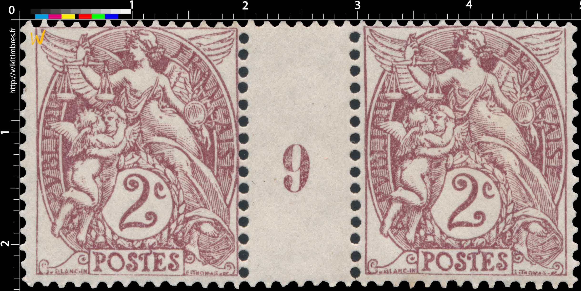1900 Sans légende particulière - type Blanc