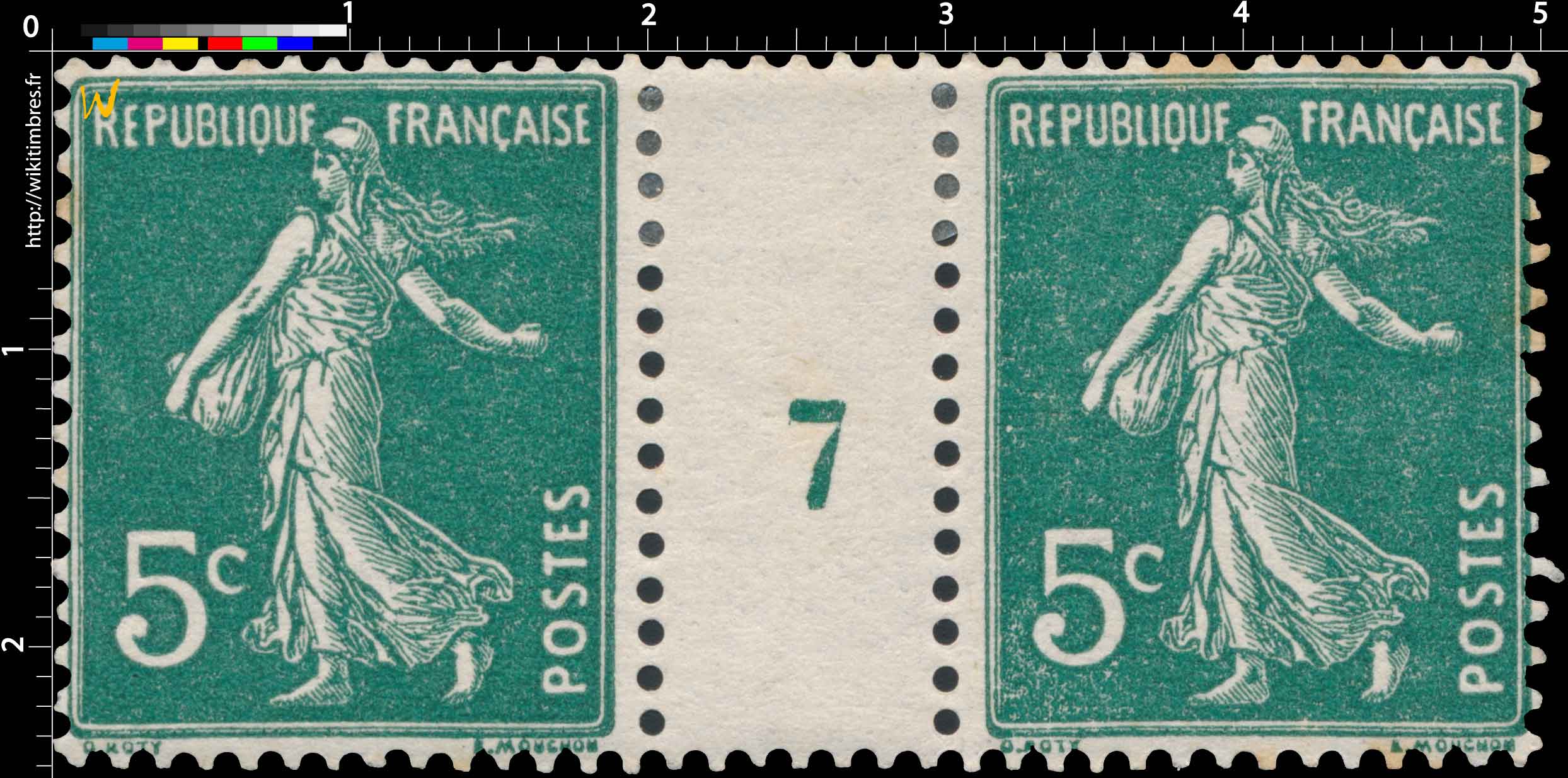 1907 Sans légende particulière - type semeuse camée