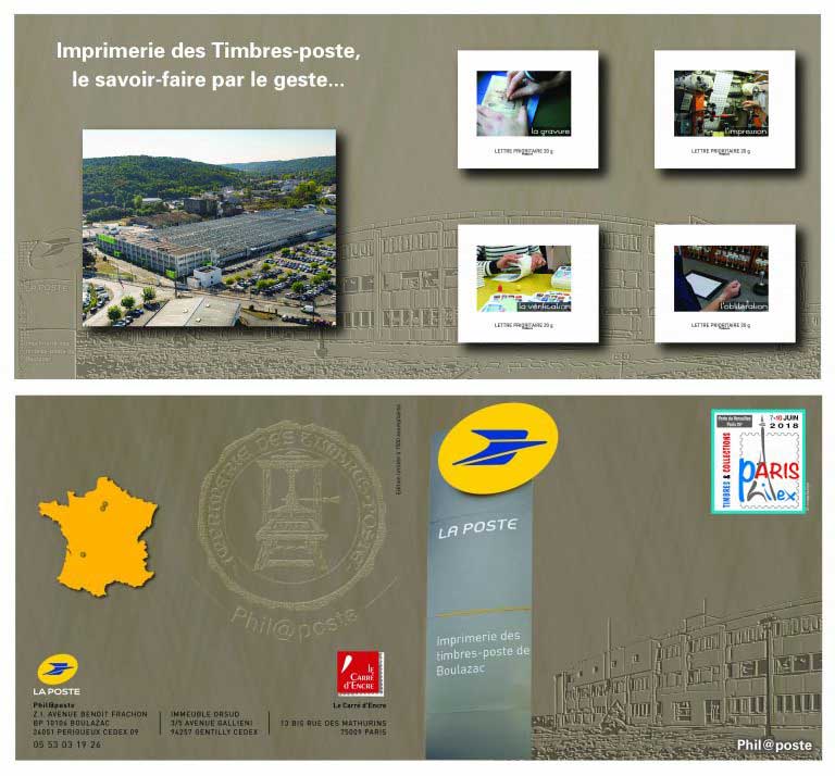 2018 Imprimerie des Timbres-postes, le savoir-faire par le geste …