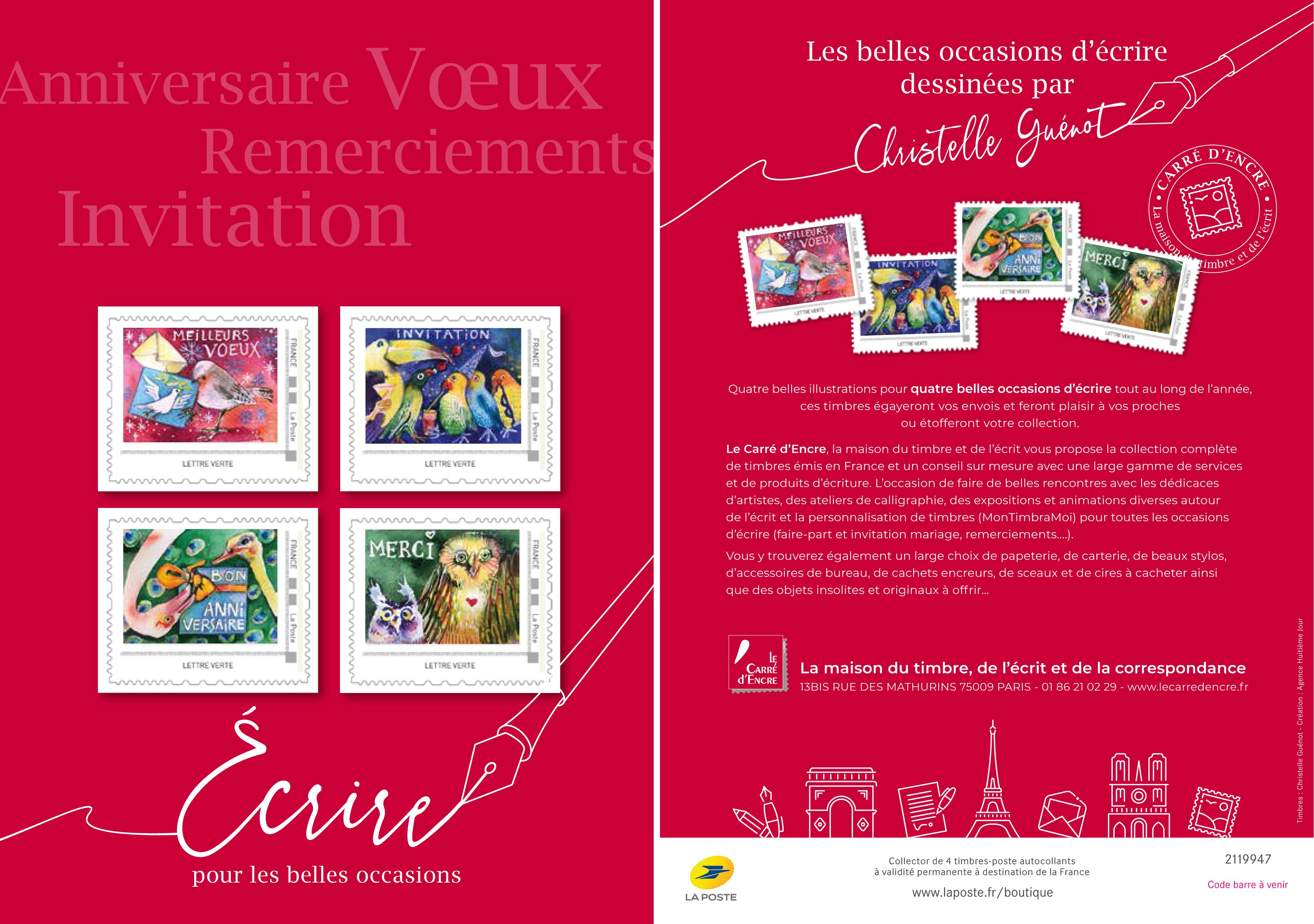 2019 Anniversaire voeux remerciement invitation
