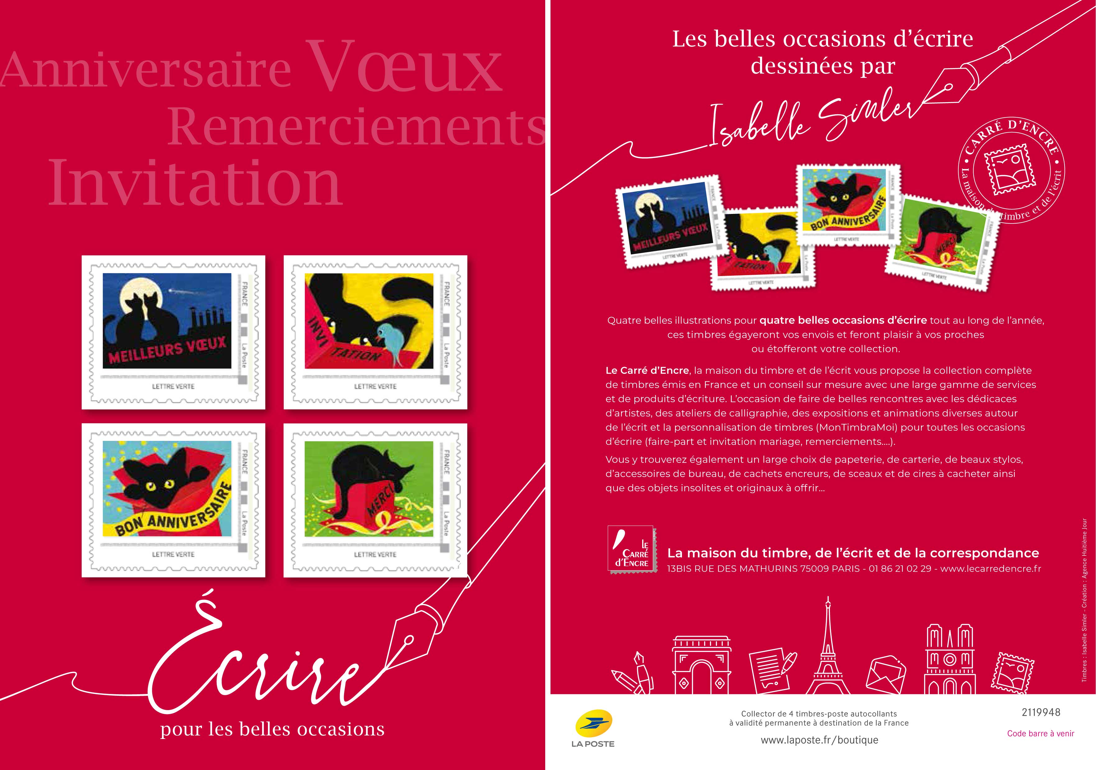 2019 Anniversaire voeux remerciement invitation