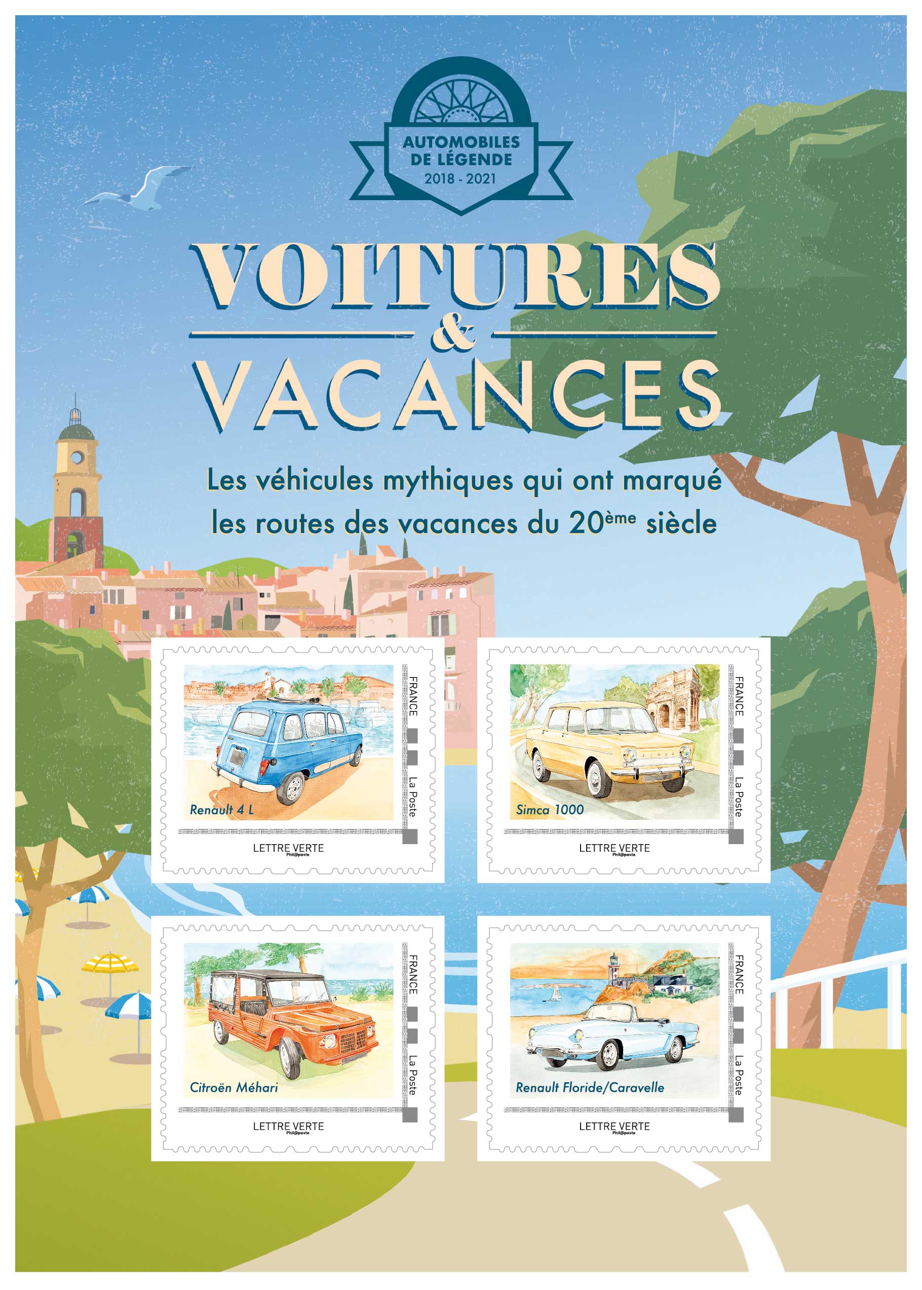 2020 Voitures & Vacances - Renault 4 L – SIMCA 1000 – Citroën Méhari – Renault Floride / Caravelle
