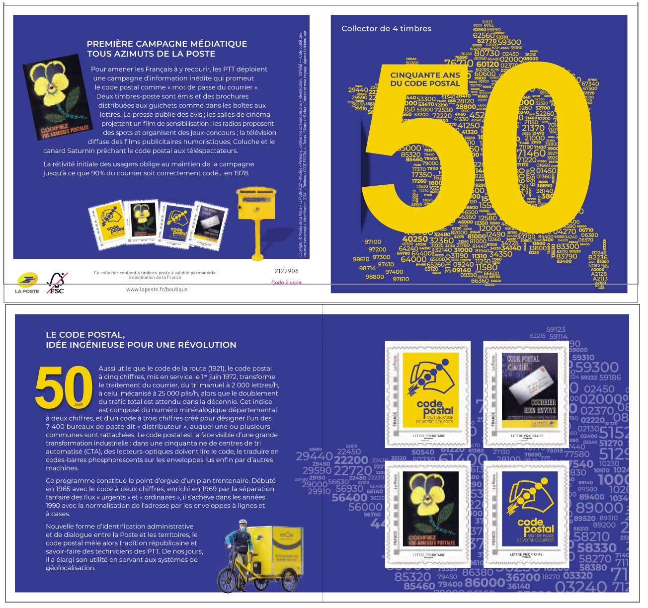 2022 50 ANS DU CODE POSTAL