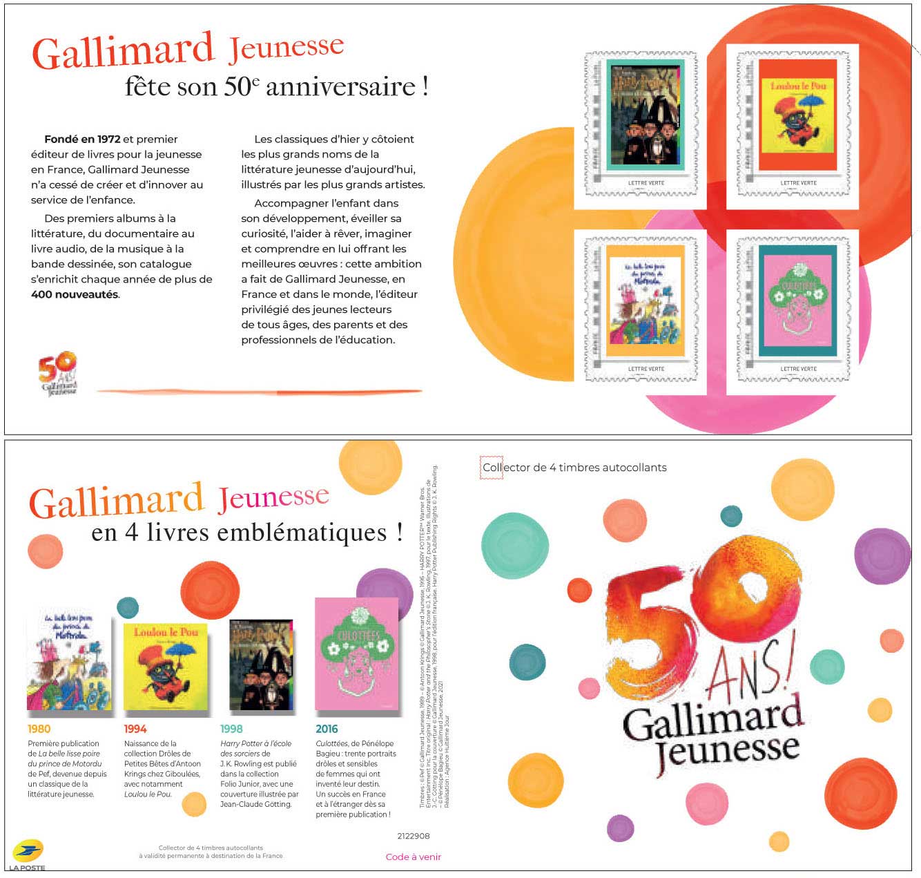 2022 50 ans de Gallimard jeunesse