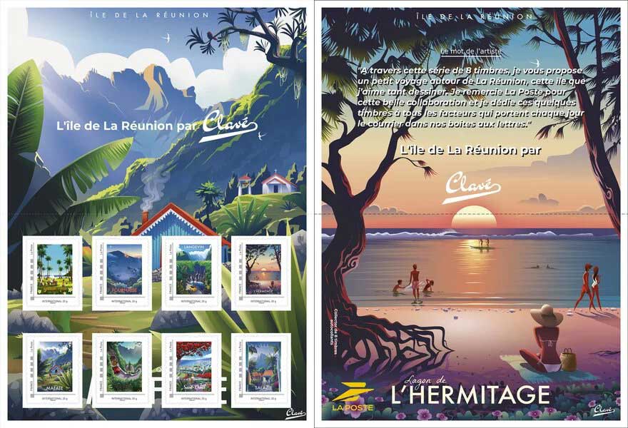 2025 L'île de la Réunion par Clavé - Lagon de L'Hermitage