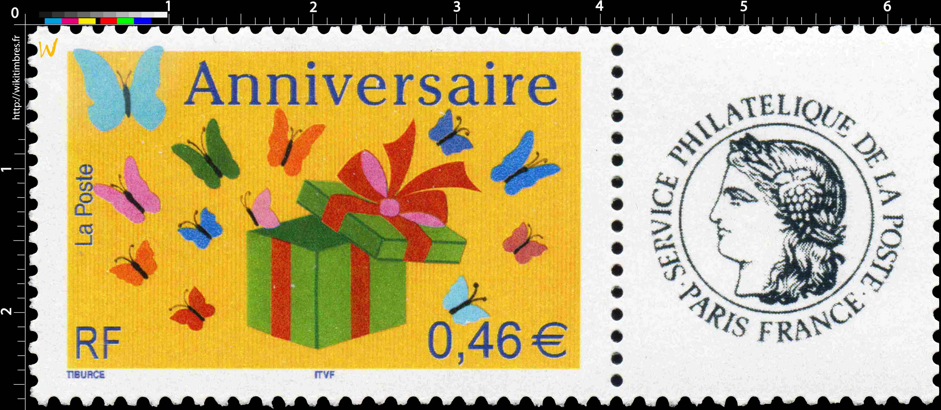 Anniversaire Les timbres personnalisés
