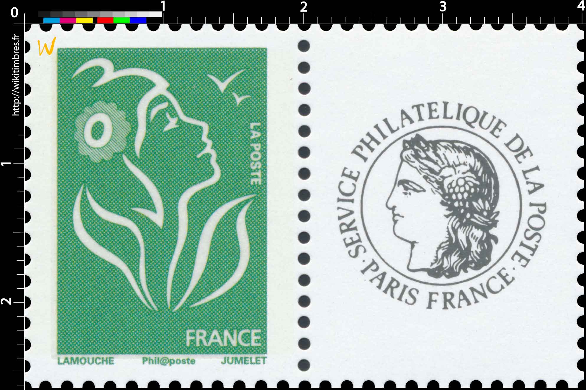 Sans légende particulière - type Marianne de Lamouche