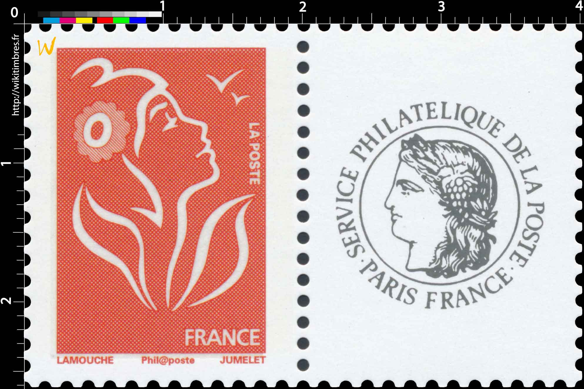 Sans légende particulière - type Marianne de Lamouche