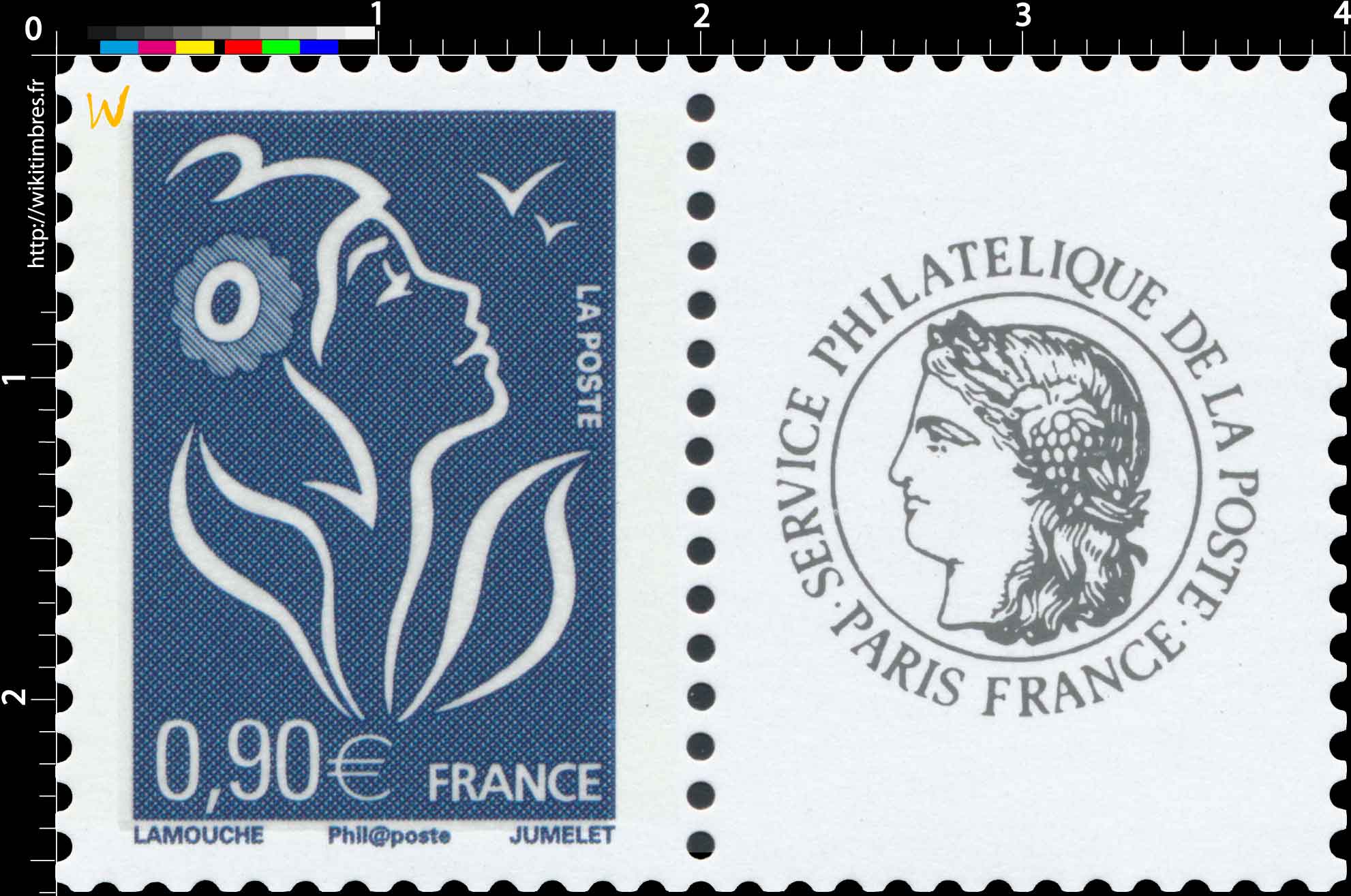 Sans légende particulière - type Marianne de Lamouche