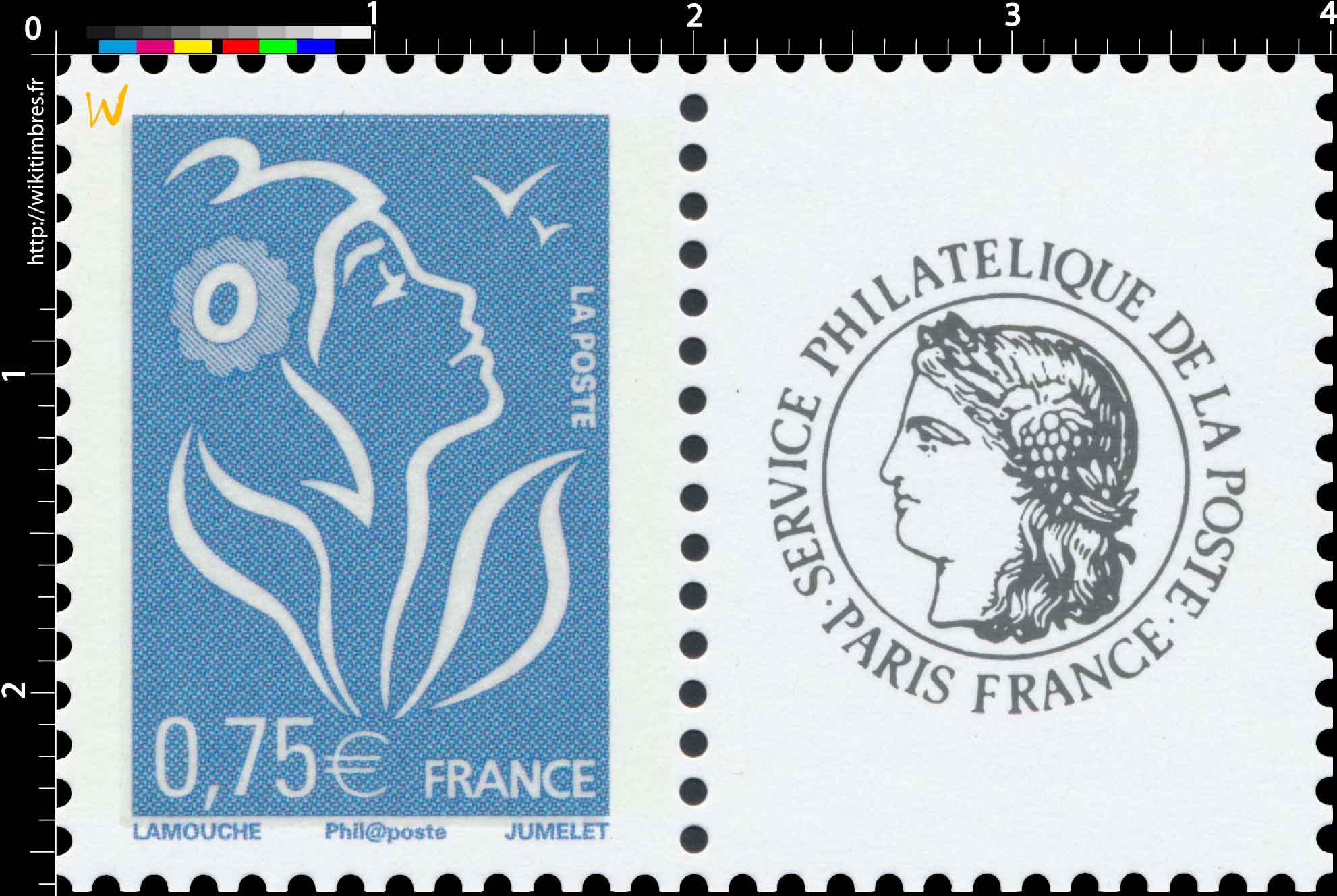 Sans légende particulière - type Marianne de Lamouche