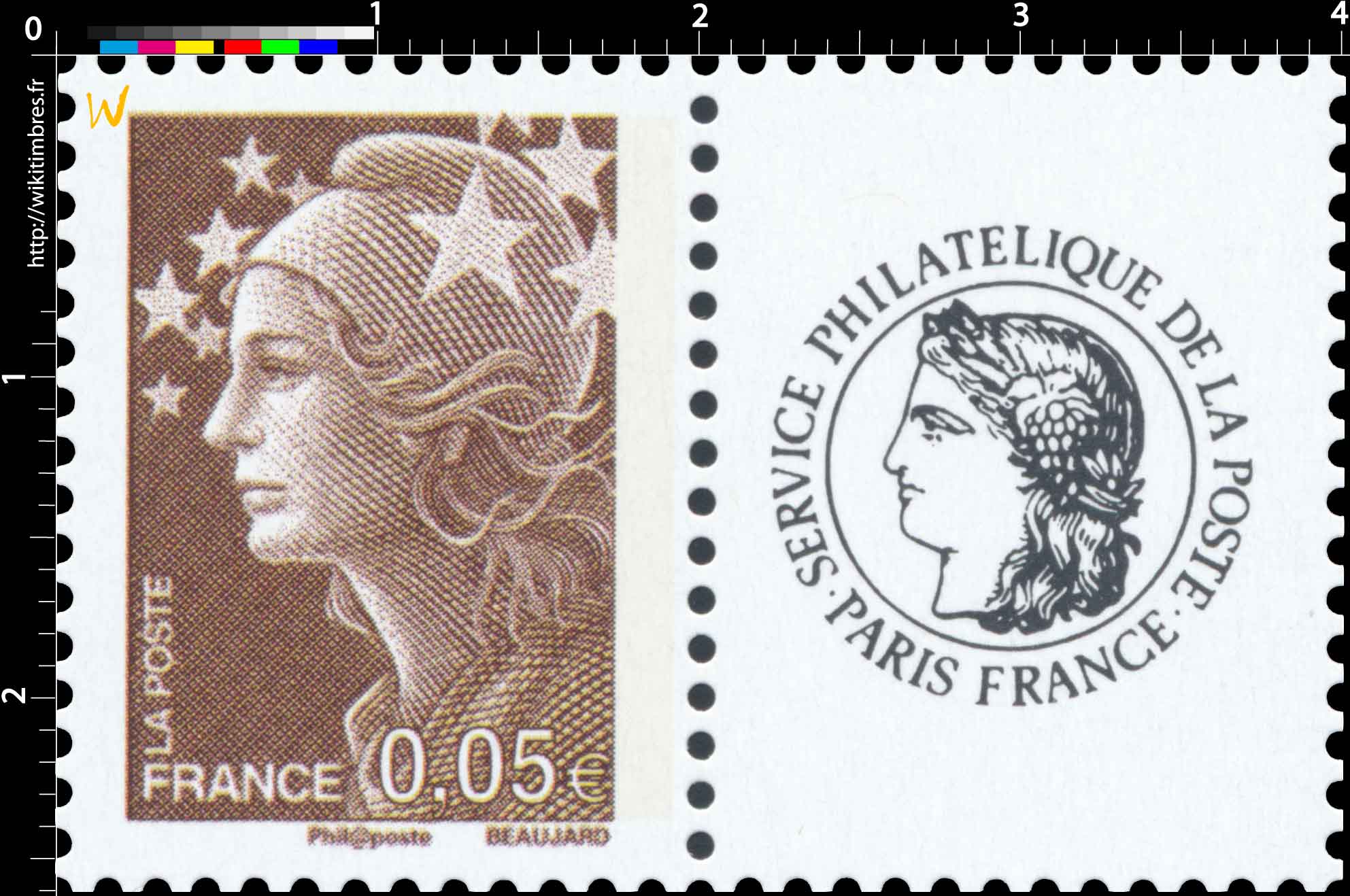 Sans légende particulière - type Marianne de Beaujard