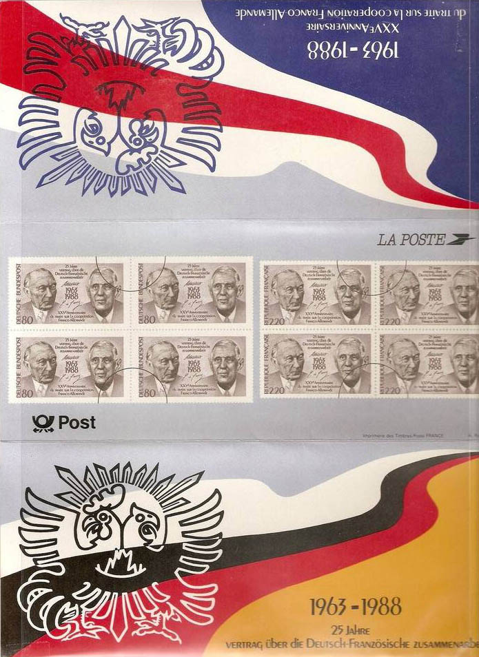 POCHETTE 1988 émission commune France - Allemagne