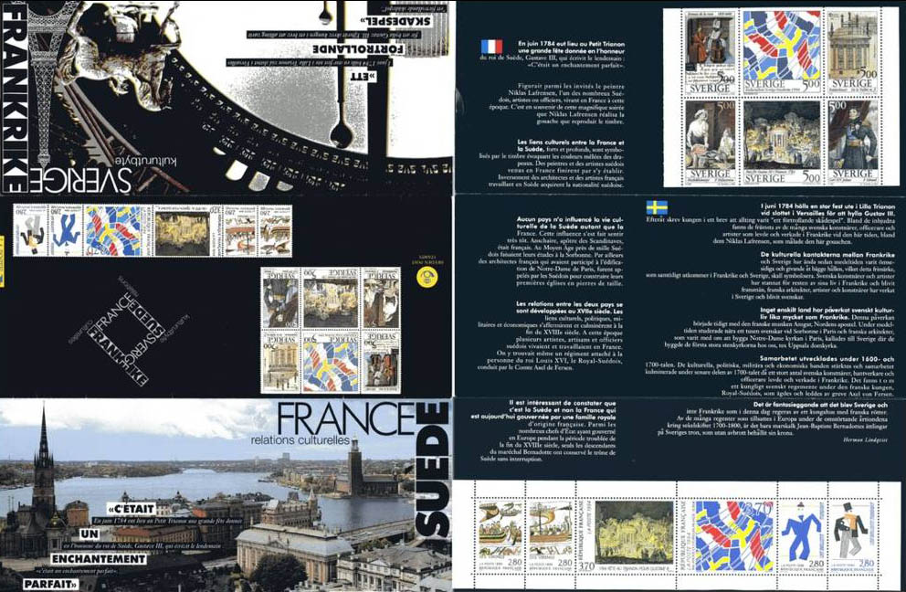 POCHETTE 1994 émission commune France - Suède