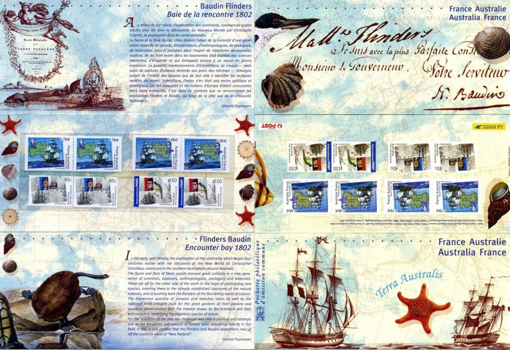 POCHETTE 2002 émission commune France - Australie