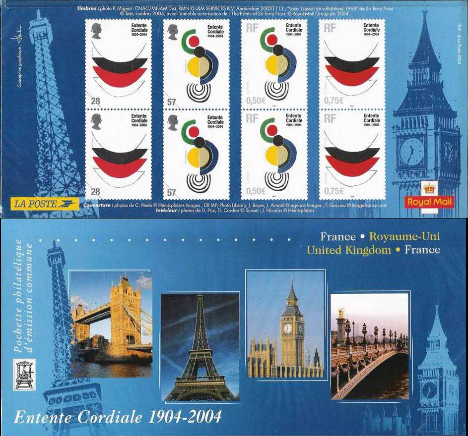 2004 POCHETTE émission commune France - Royaume Uni