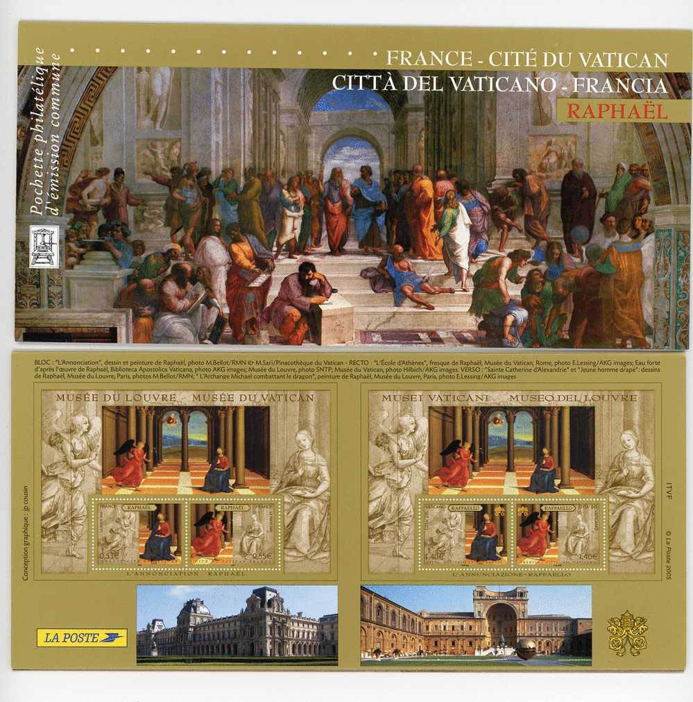 POCHETTE 2005 émission commune FRANCE - VATICAN