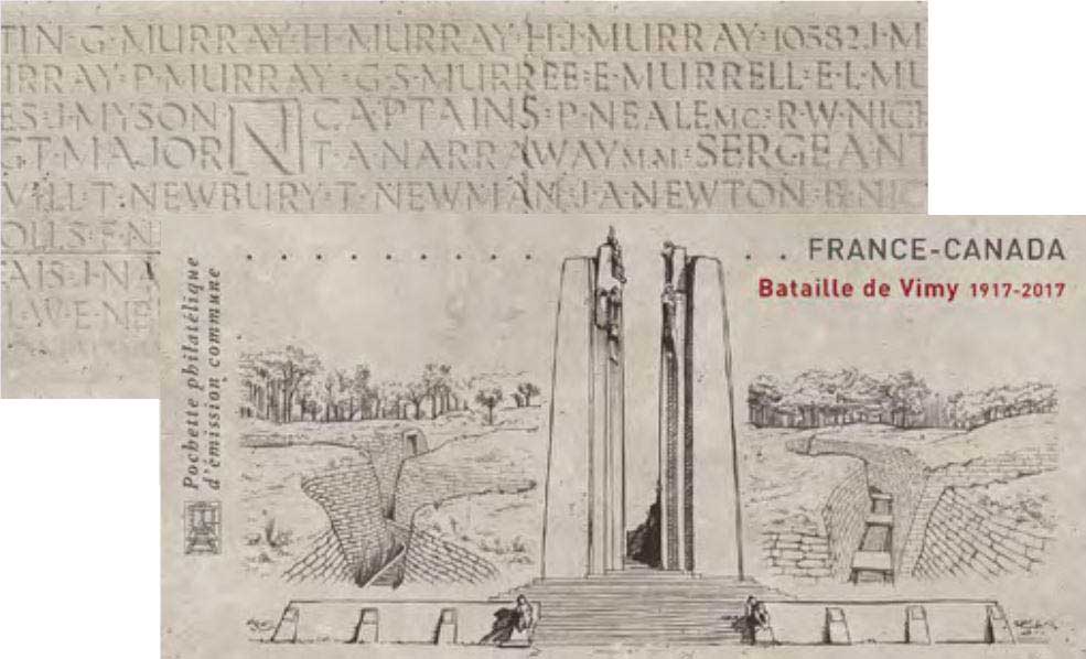 2017 France - Canada Bataille de la Crête de Vimy 1917-2017