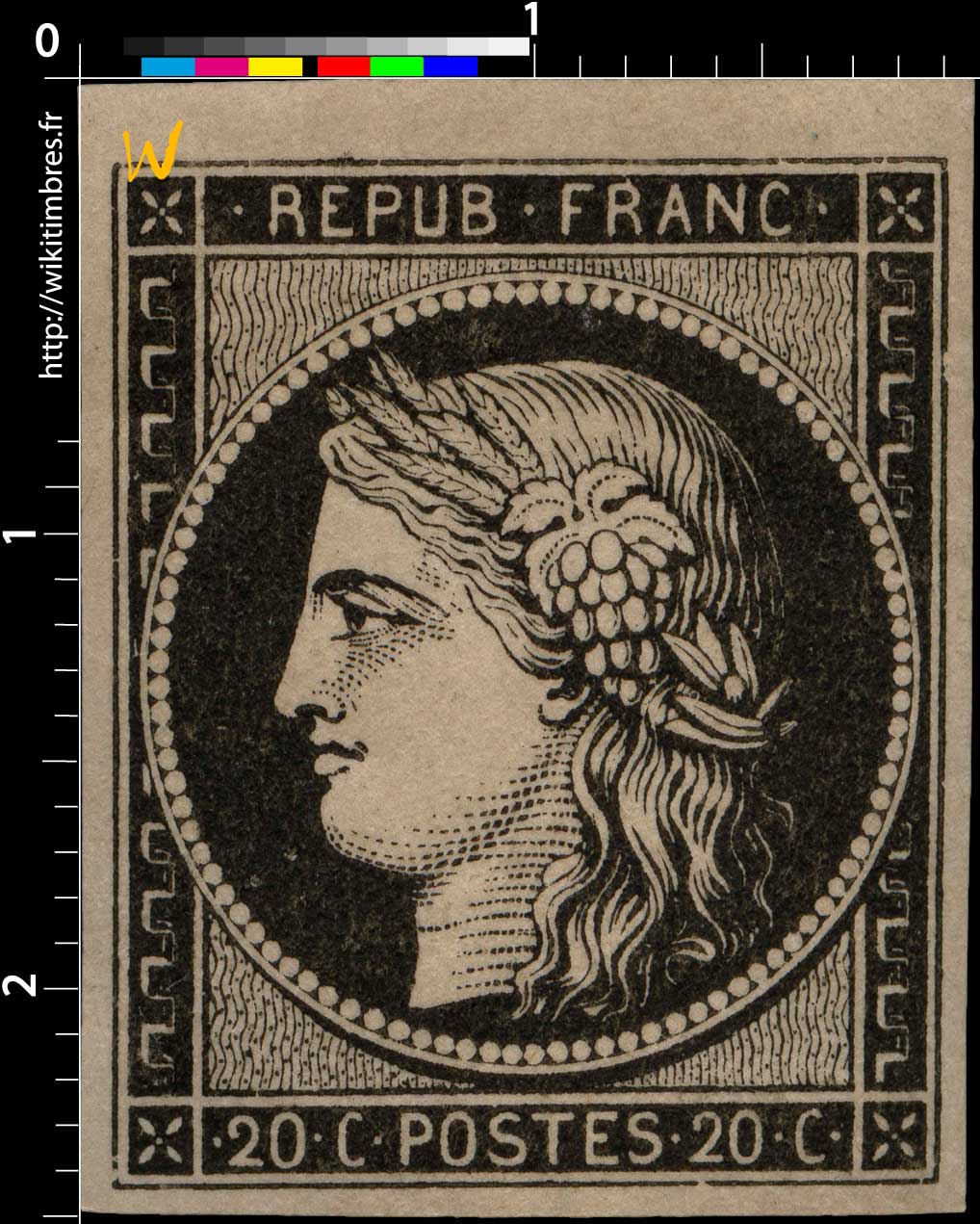 1849 REPUB FRANC - type Cérès