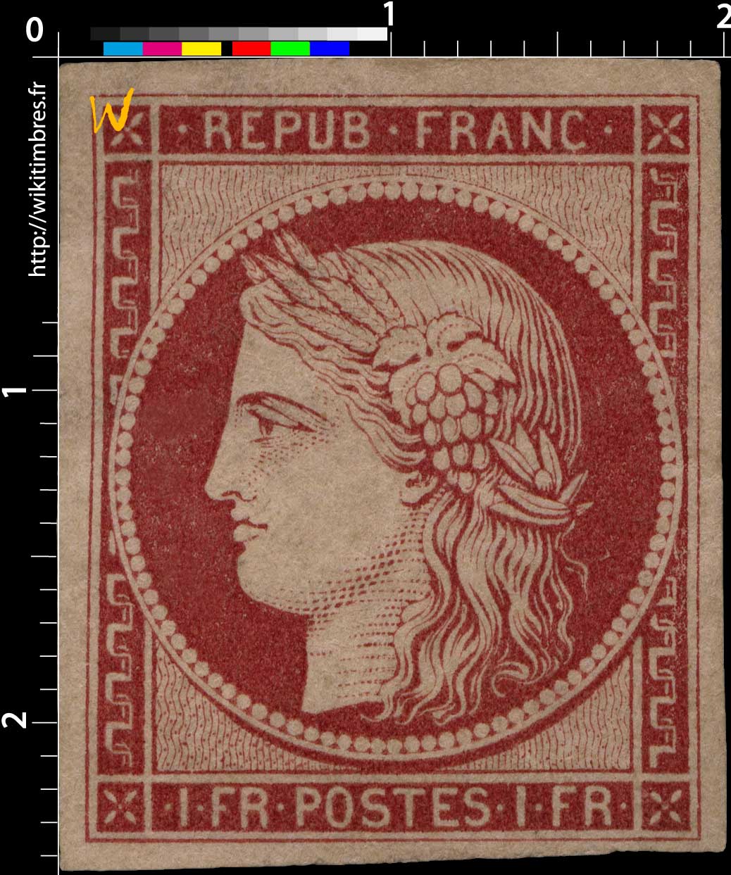 1849 REPUB FRANC - type Cérès