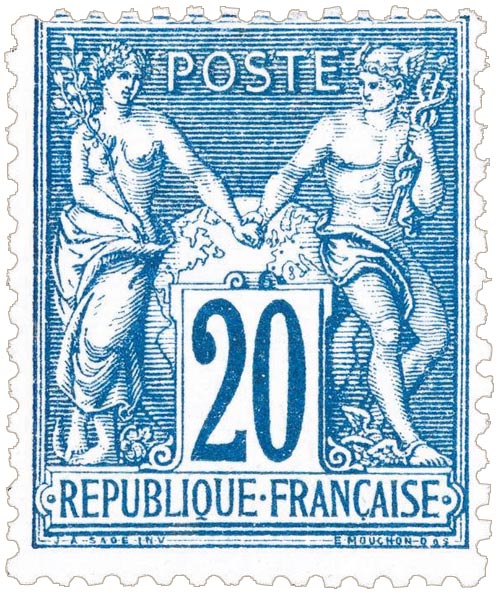 1876 Sans légende particulière - type sage 