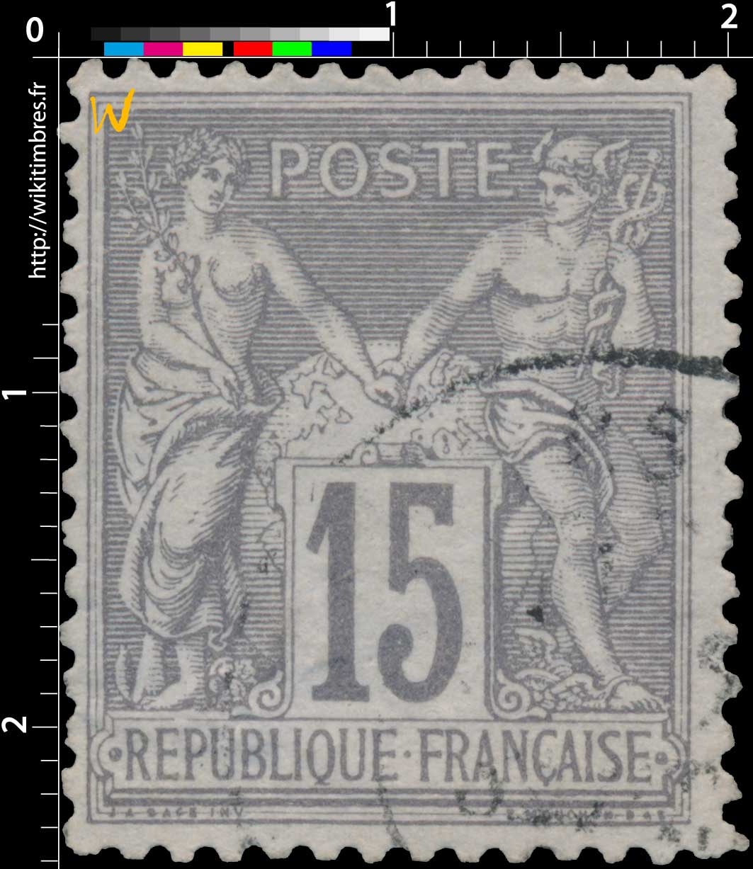 1876 Sans légende particulière - type sage 